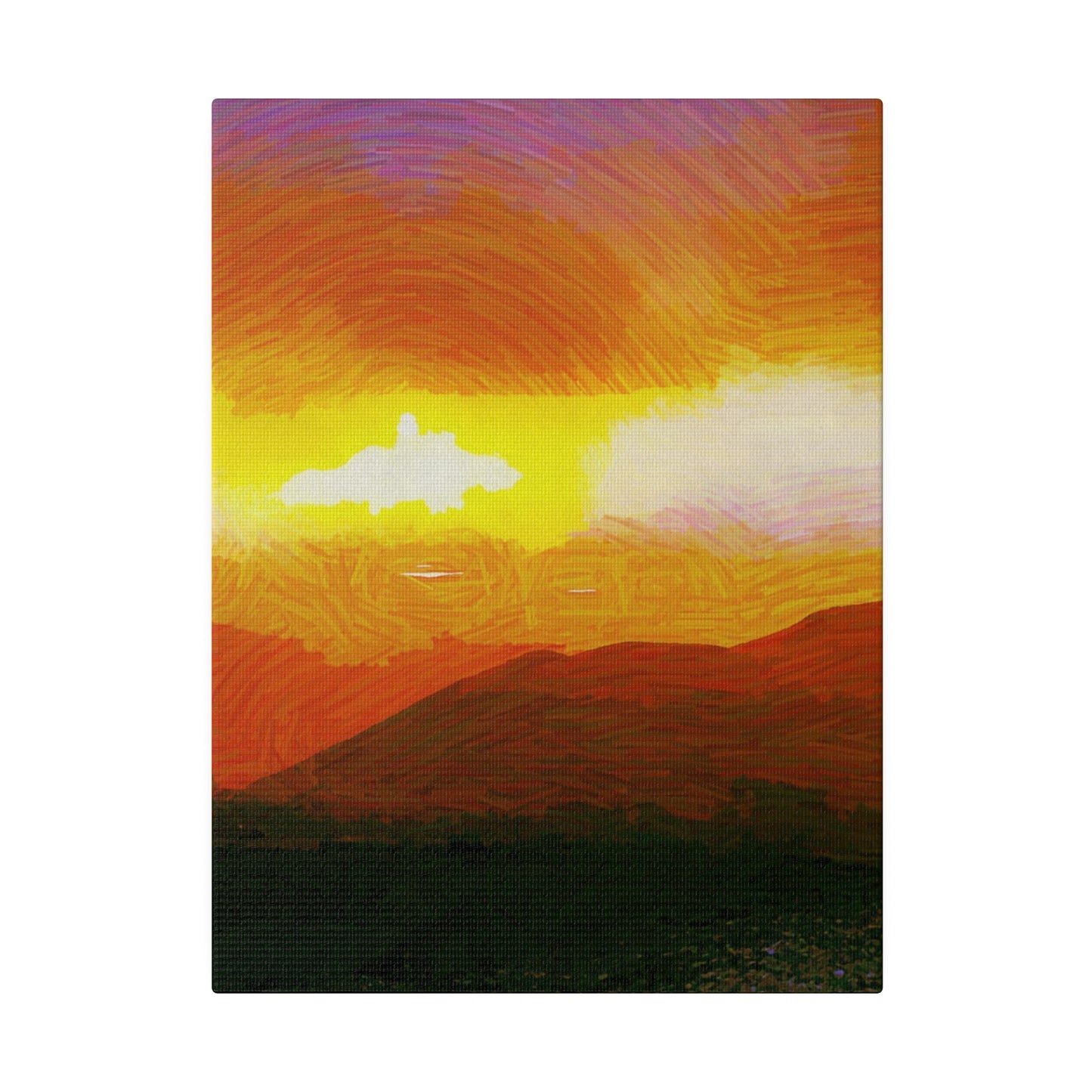 Canvas Art Print in Multiple Portrait Sizes from the Sunset Series at Intriguing Vistas