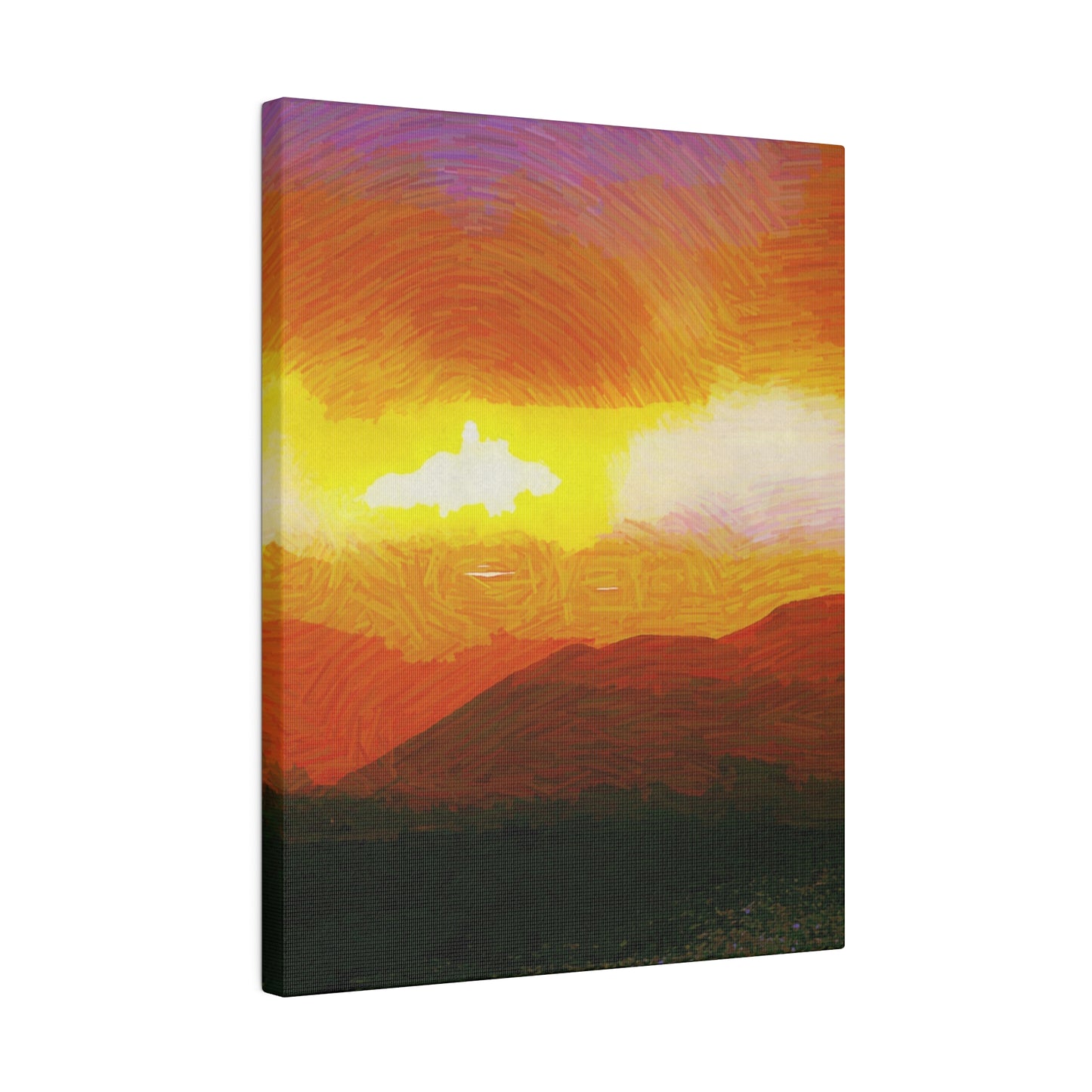 Canvas Art Print in Multiple Portrait Sizes from the Sunset Series at Intriguing Vistas