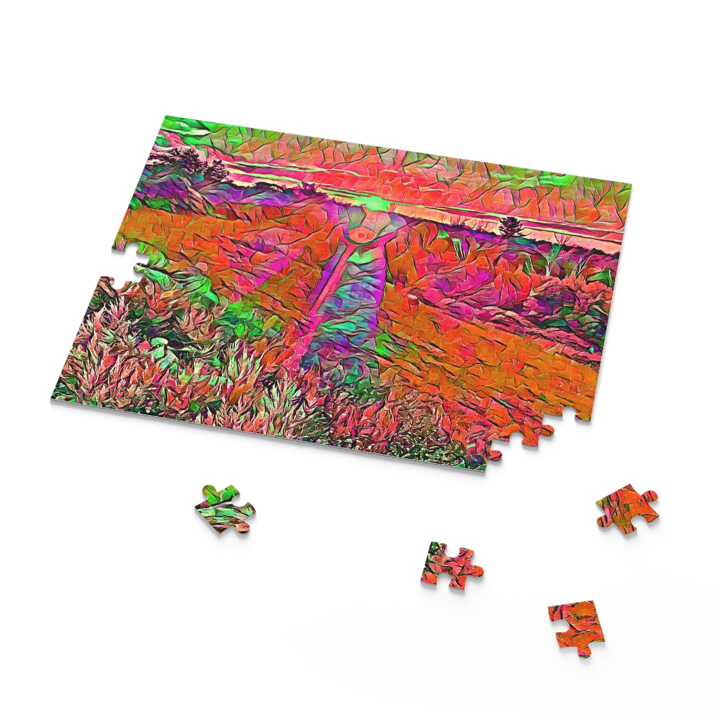 Custom Jigsaw Puzzle Available in Three Sizes from the Sunset Series at Intriguing Vistas