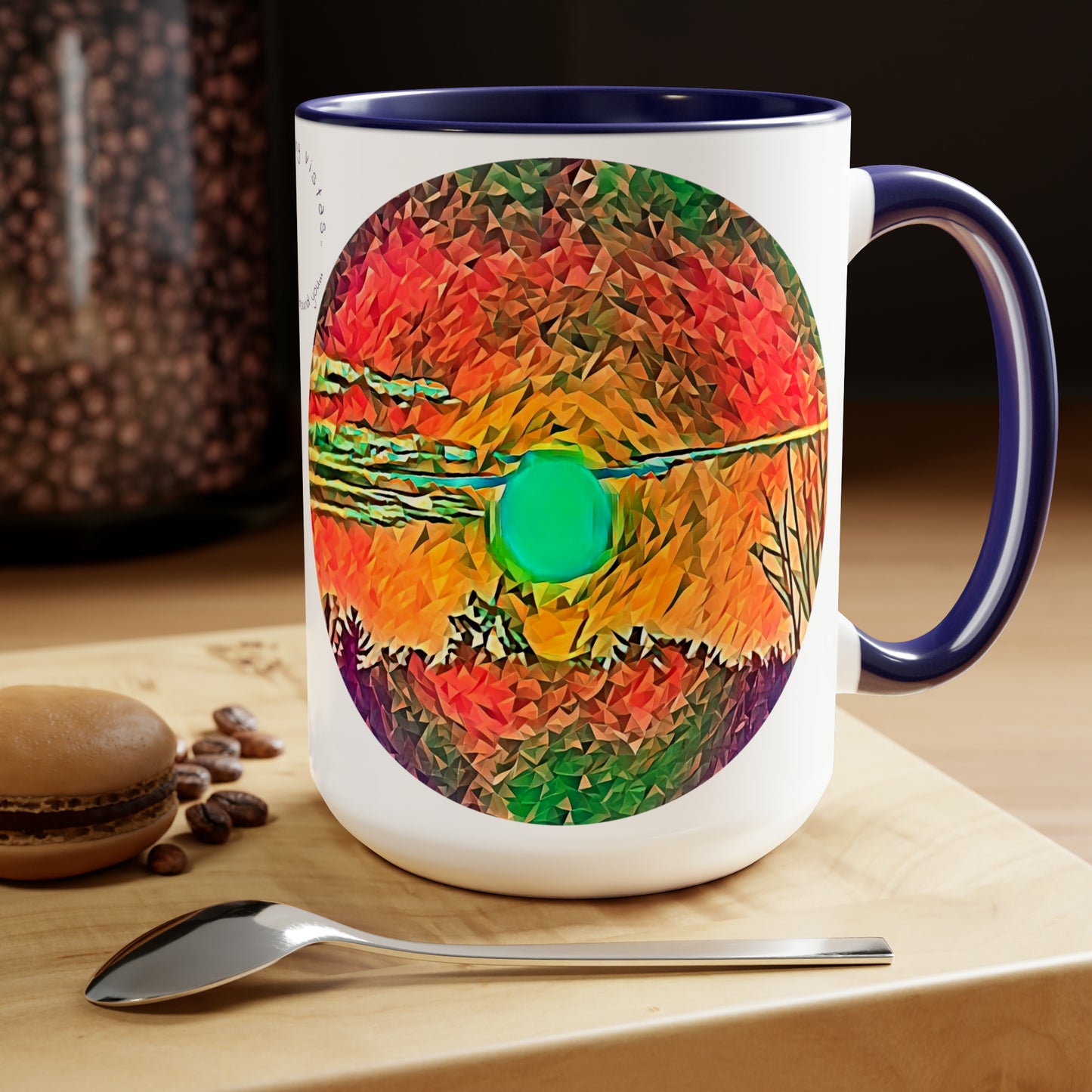 Intriguing Vistas™ Sunset Series Two-Tone Coffee Mugs, 15oz