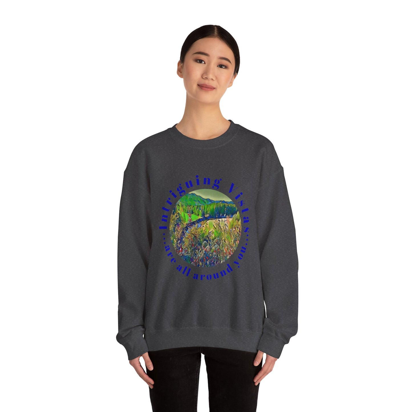 Gildan 18000 Unisex Adult Heavy Blend Crewneck Sweatshirt Available in Multiple Colors from the Scenery Series at Intriguing Vistas