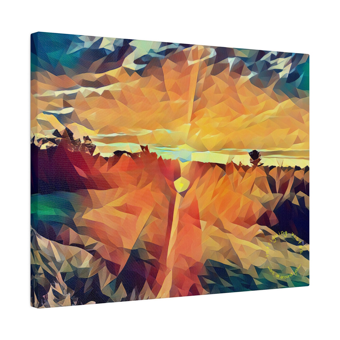 Intriguing Vistas™ Sunset Series Matte Canvas Print in 12 Horizontal Sizes!!