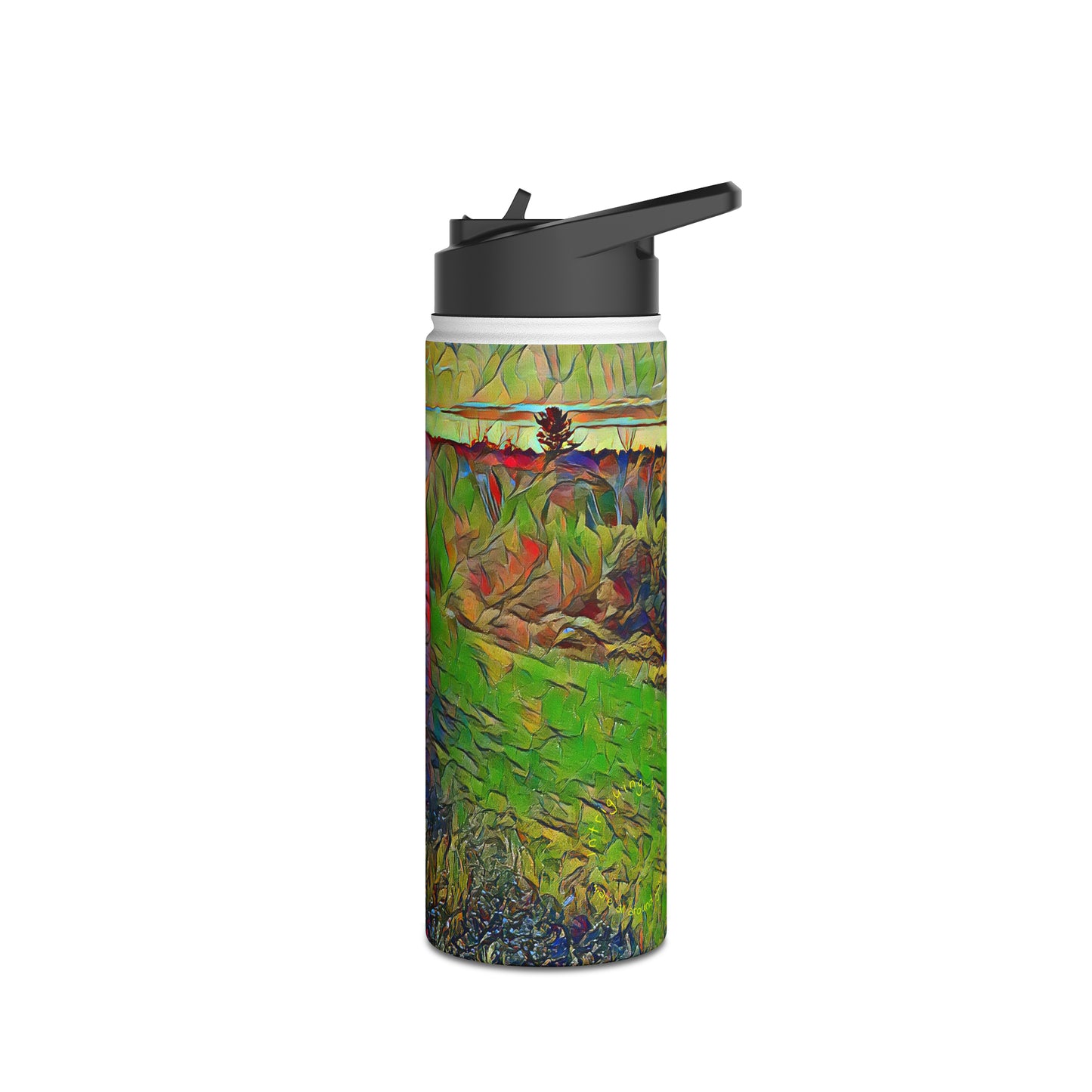 Intriguing Vistas™ Sunset Series Stainless Steel Water Bottle, Standard Lid