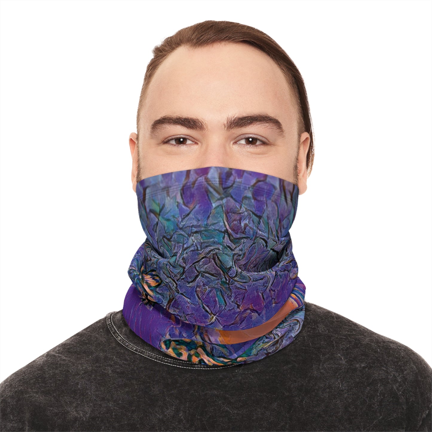 Custom Unisex Adult Winter Neck Gaiter With Drawstring From The Sunset Series At Intriguing Vistas