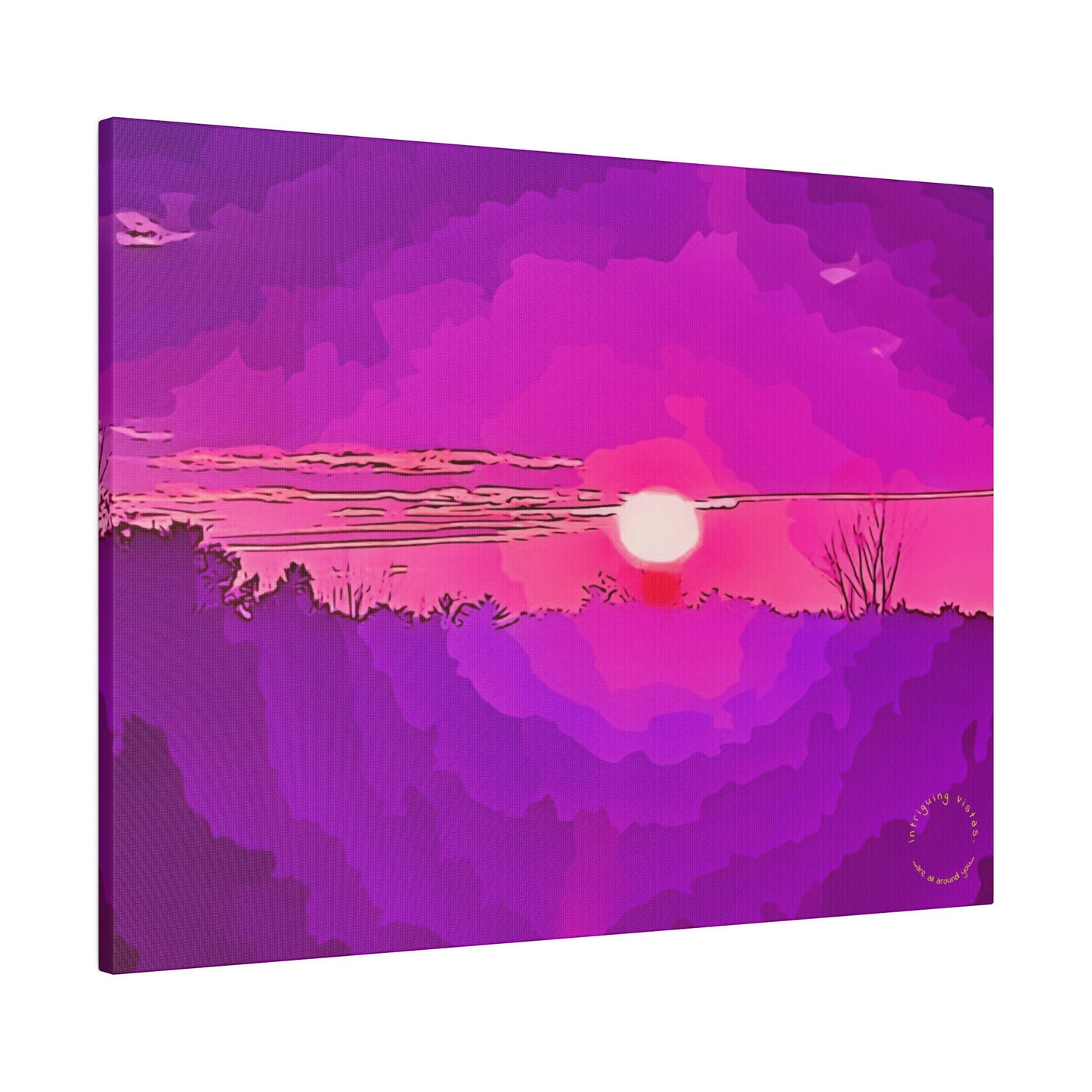 Intriguing Vistas™ Sunset Series Matte Canvas Print in 12 Horizontal Sizes!!