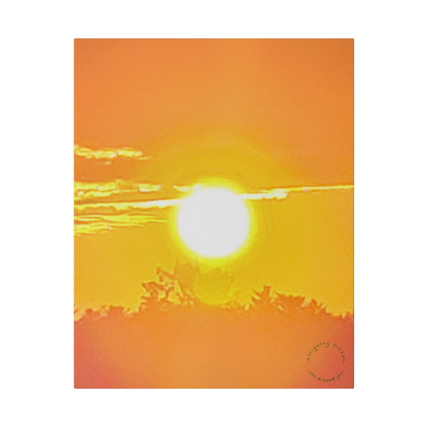 Intriguing Vistas™ Sunset Series Matte Canvas Print in 12 Portrait Sizes!!