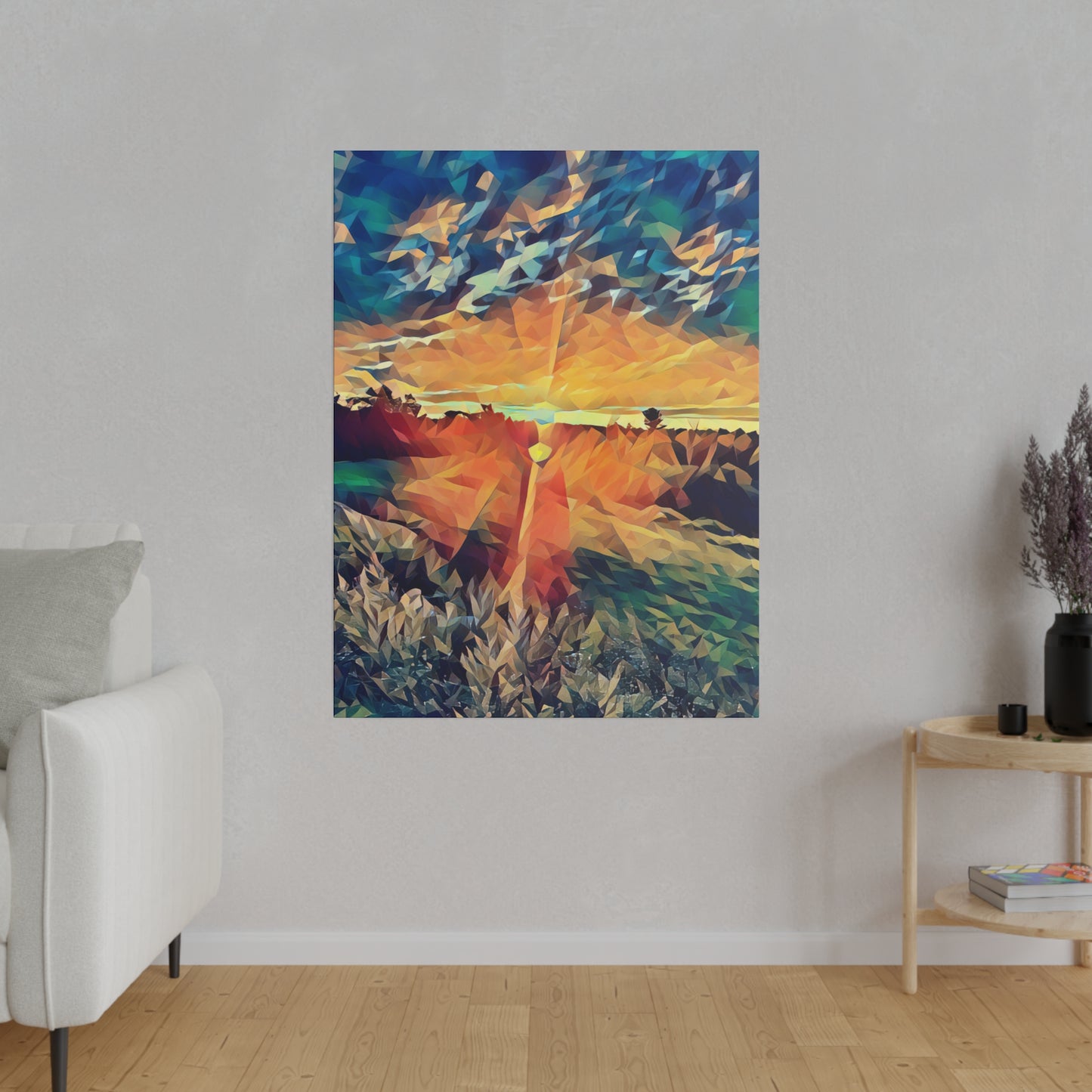 Canvas Print in Multiple Portrait Sizes from the Sunset Series at Intriguing Vistas