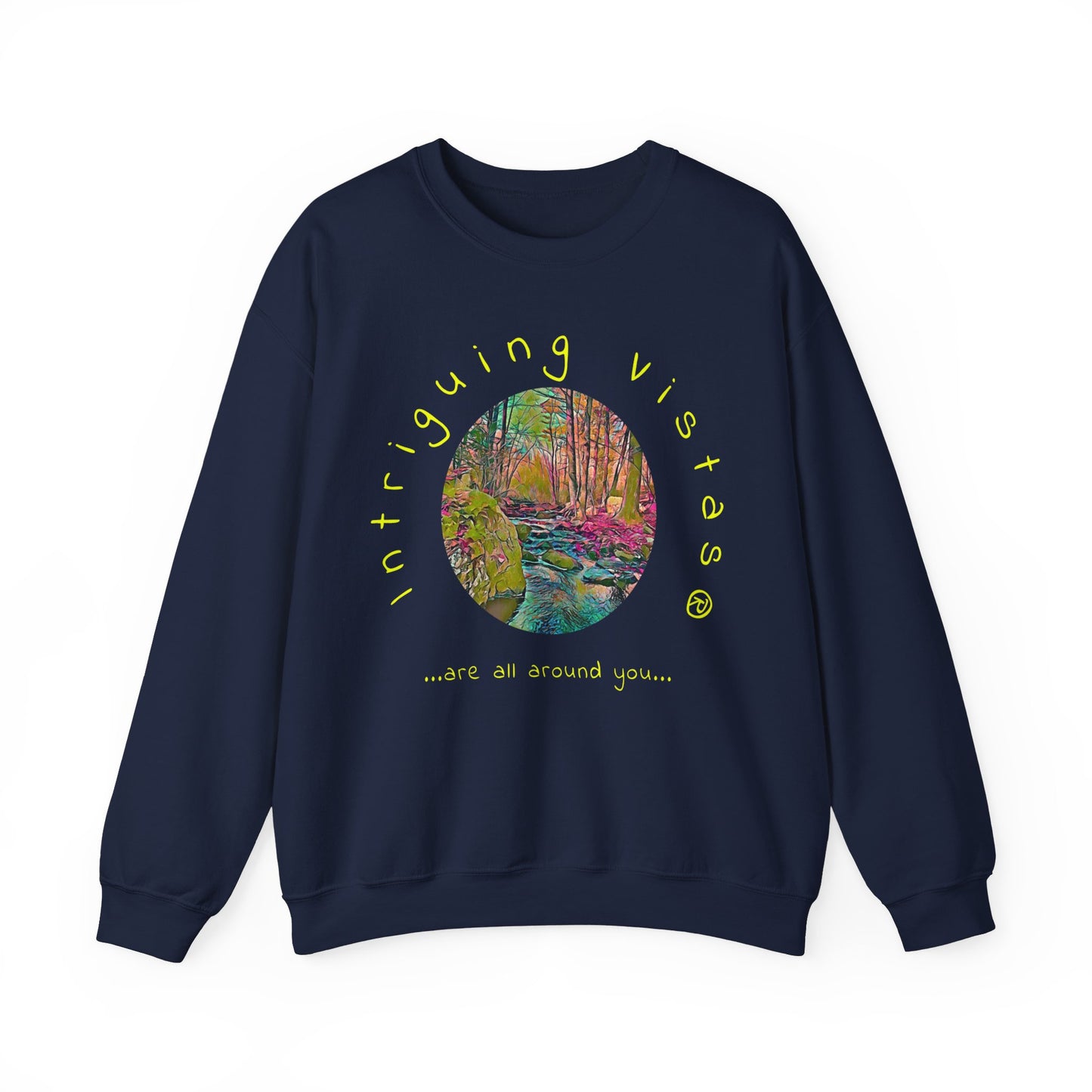 Intriguing Vistas™ Scenery Series Unisex Heavy Blend™ Crewneck Sweatshirt in 7 colors!