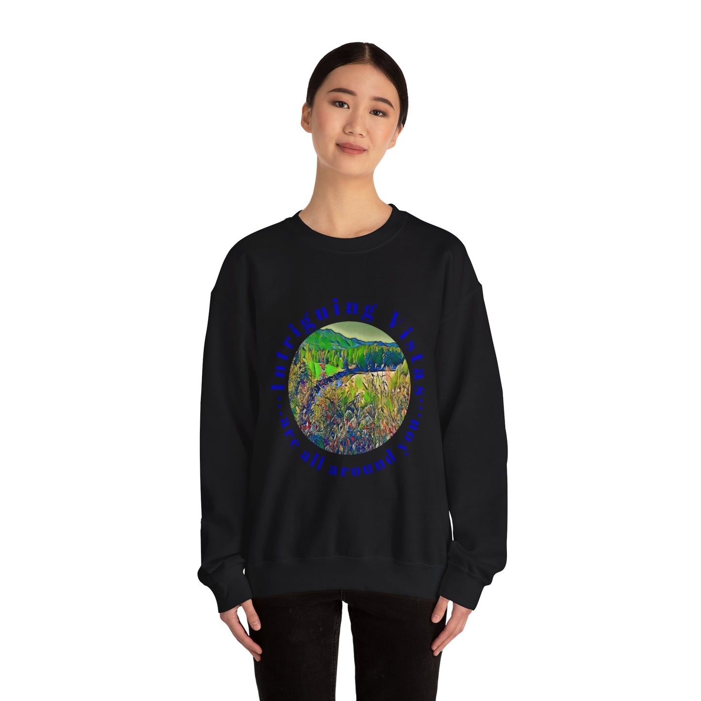 Gildan 18000 Unisex Adult Heavy Blend Crewneck Sweatshirt Available in Multiple Colors from the Scenery Series at Intriguing Vistas