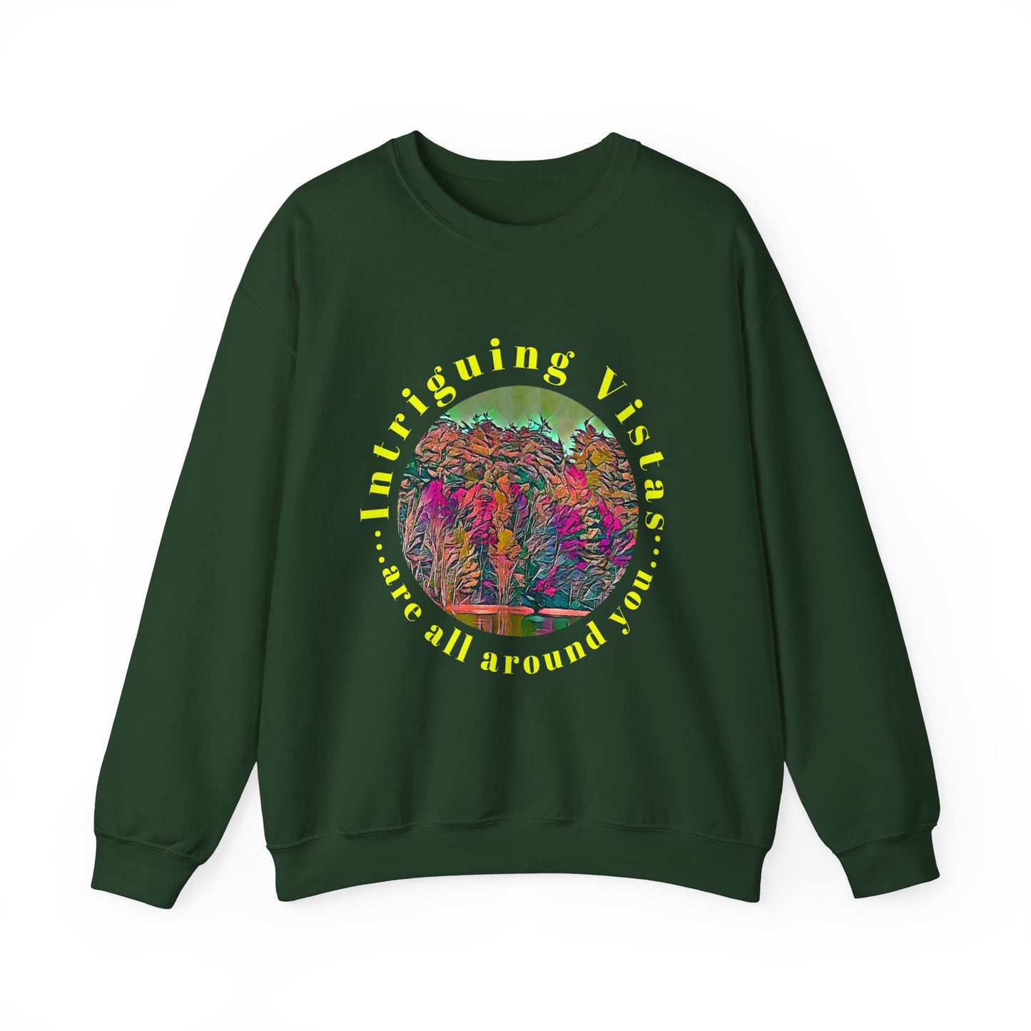 Gildan 18000 Unisex Adult Heavy Blend Crewneck Sweatshirt Available in Multiple Colors from the Scenery Series at Intriguing Vistas