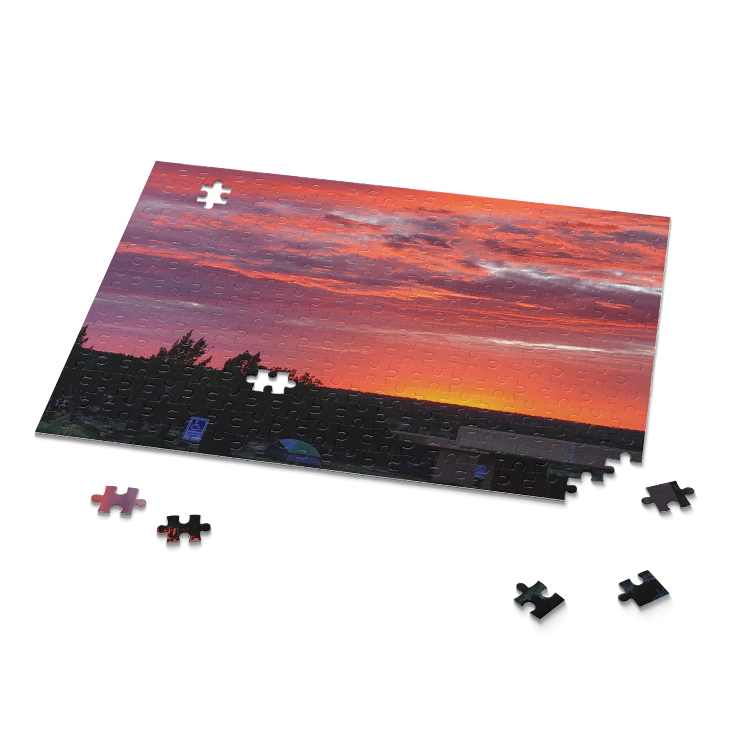 Custom Jigsaw Puzzle Available in Three Sizes from the Sunset Series at Intriguing Vistas