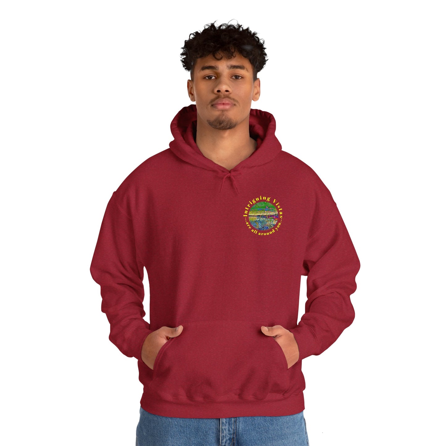 Gildan 18500 Unisex Adult Heavy Blend Crewneck Hooded Sweatshirt from the Scenery Series at Intriguing Vistas