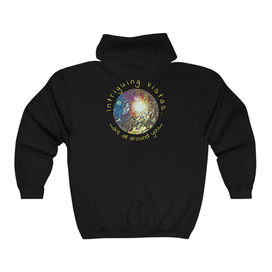 Intriguing Vistas™ Night Sky Series Unisex Heavy Blend™ Full Zip Hooded Sweatshirt