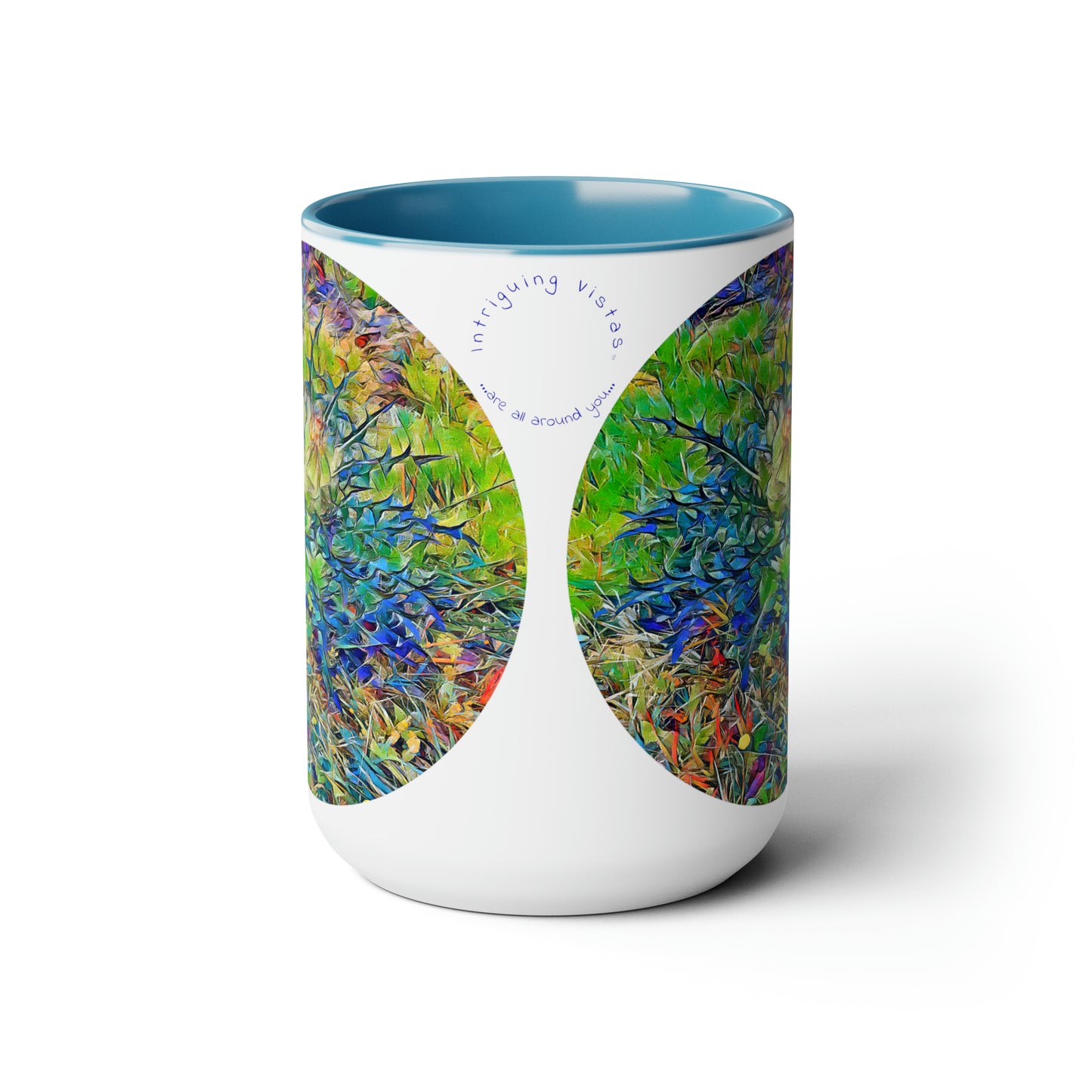 Intriguing Vistas™ Scenery Series Two-Tone Coffee Mugs, 15oz