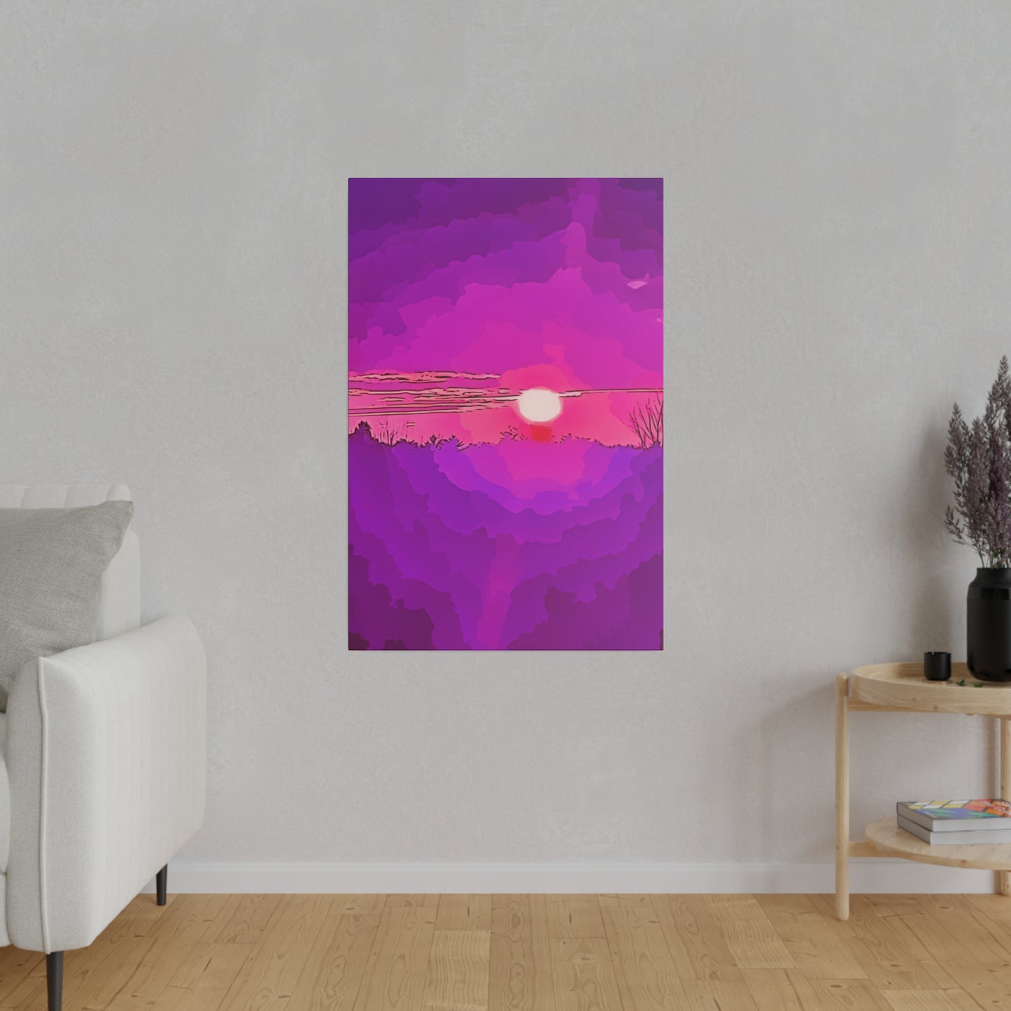 Canvas Print in Multiple Portrait Sizes from the Sunset Series at Intriguing Vistas