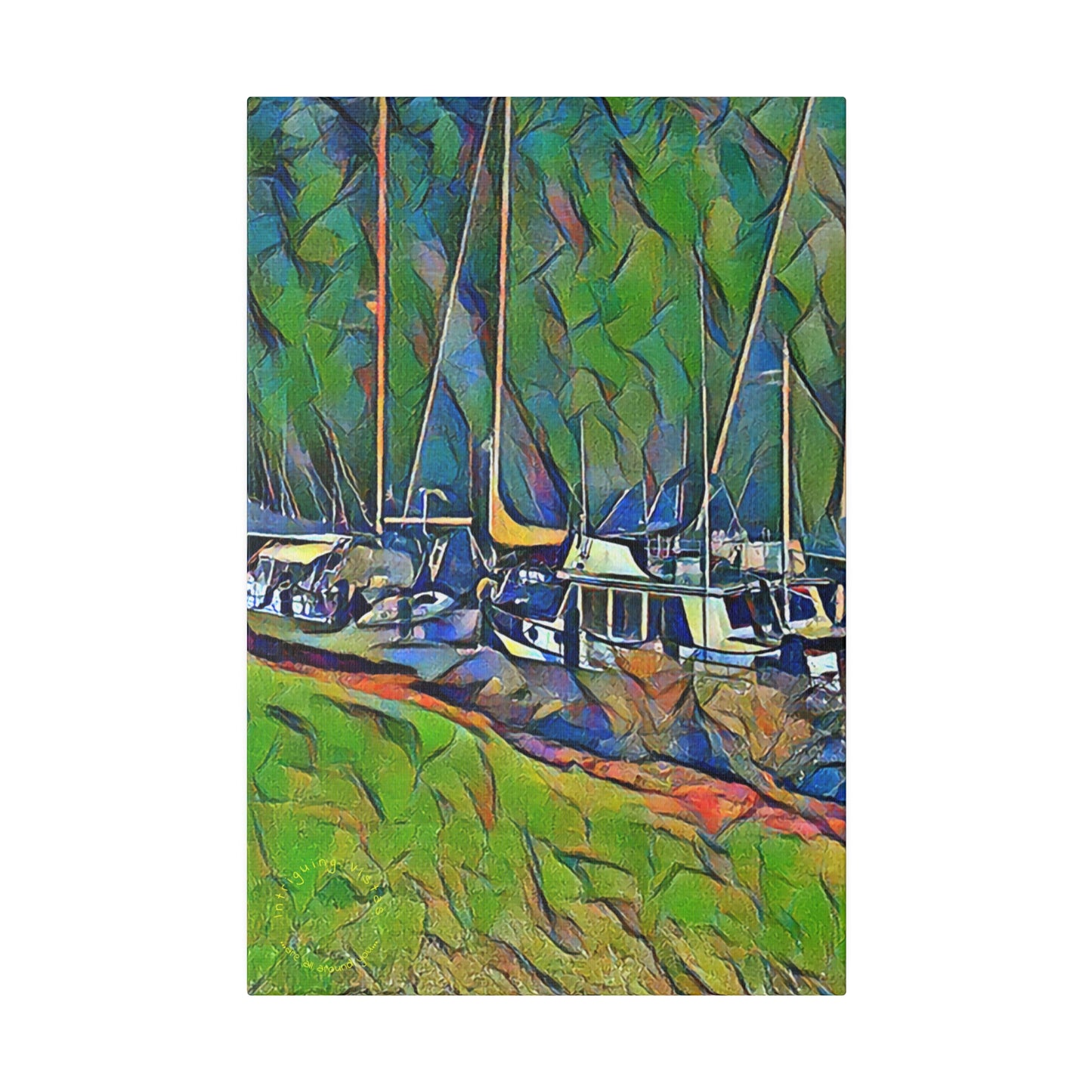 Intriguing Vistas™ Nautical Series Matte Canvas Print in 12 Portrait Sizes!!