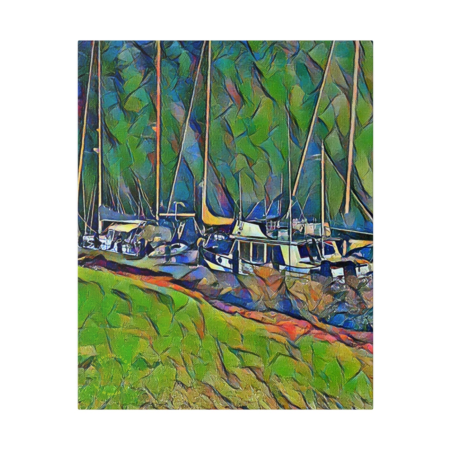 Intriguing Vistas™ Nautical Series Matte Canvas Print in 12 Portrait Sizes!!