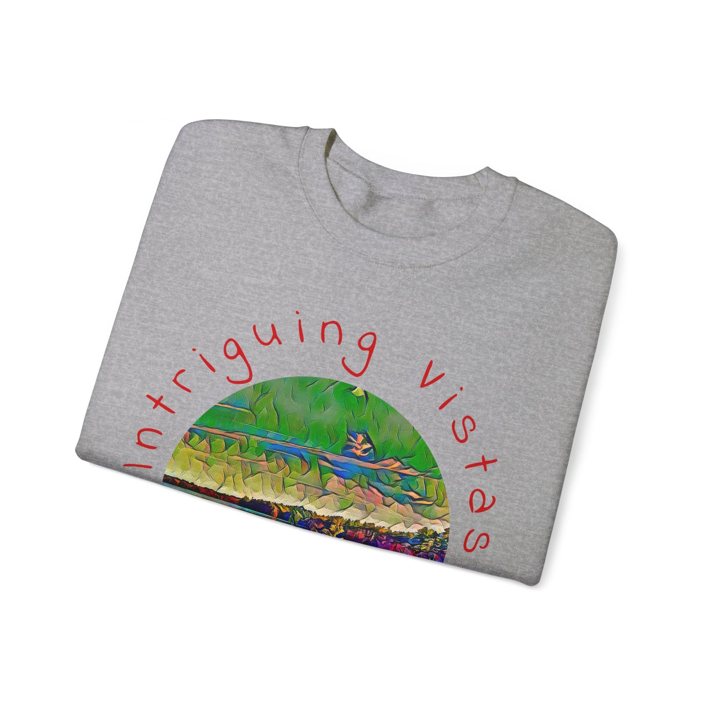 Intriguing Vistas™ Scenery Series Unisex Heavy Blend™ Crewneck Sweatshirt in 7 colors!