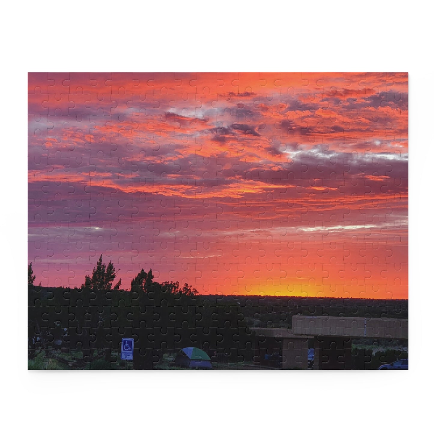 Custom Jigsaw Puzzle Available in Three Sizes from the Sunset Series at Intriguing Vistas