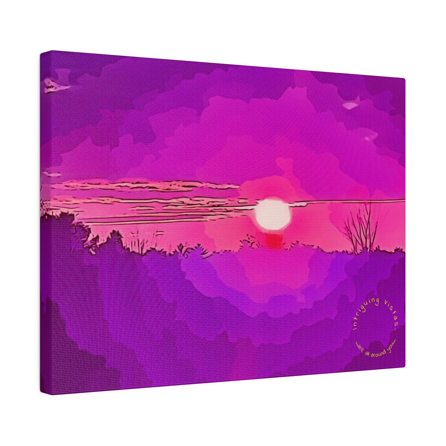 Intriguing Vistas™ Sunset Series Matte Canvas Print in 12 Horizontal Sizes!!