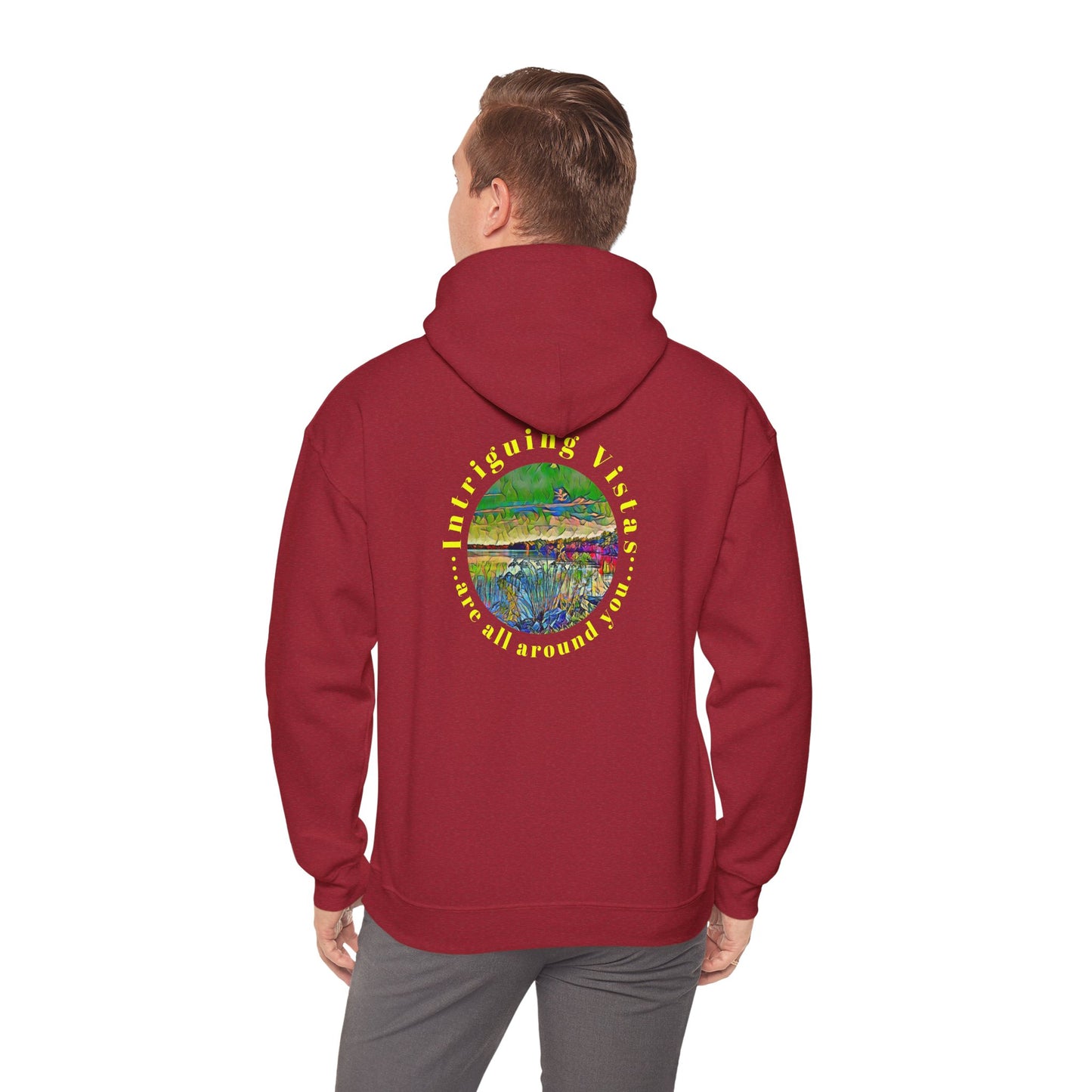 Gildan 18500 Unisex Adult Heavy Blend Crewneck Hooded Sweatshirt from the Scenery Series at Intriguing Vistas