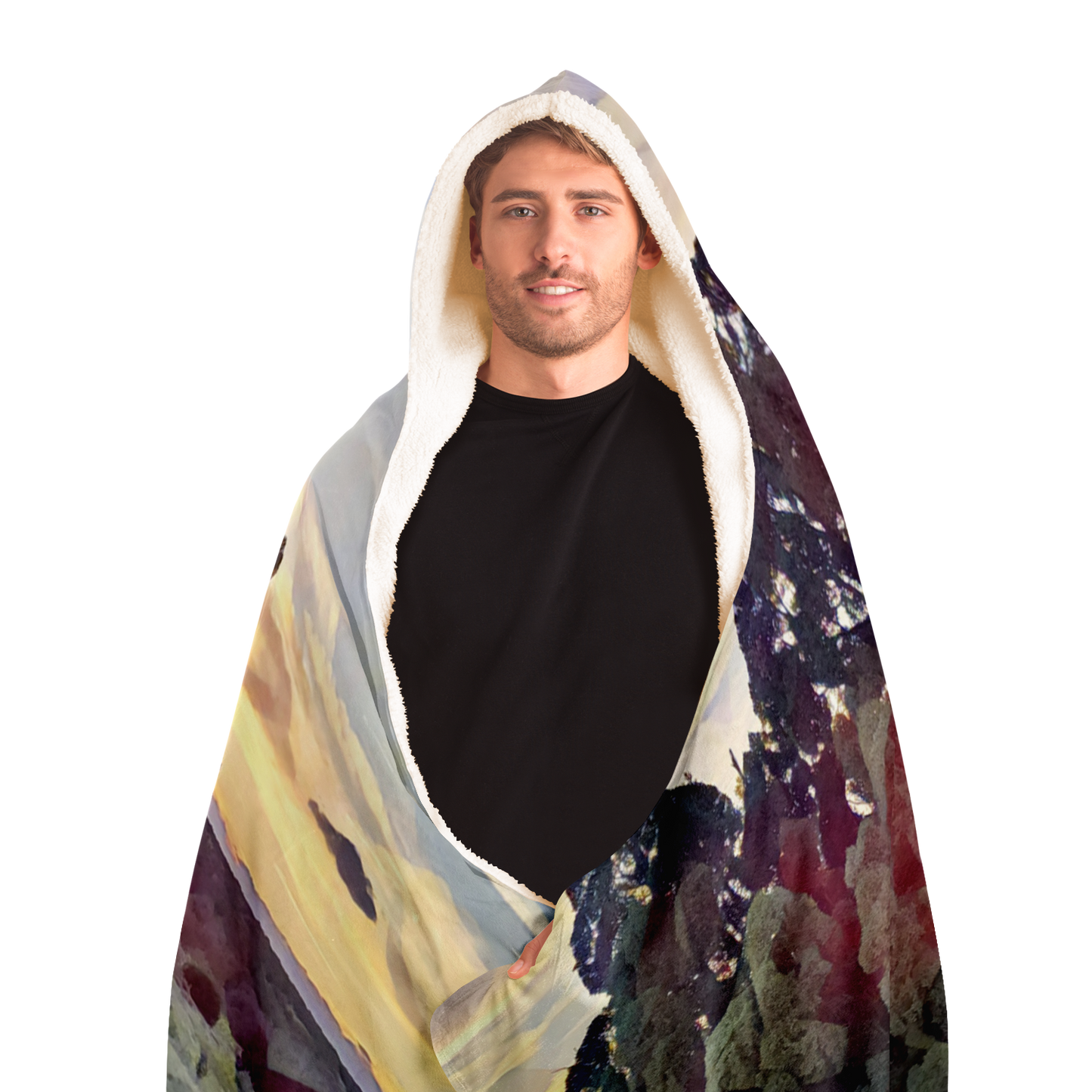 Intriguing Vistas™ Sunset Series Hooded Blanket copy