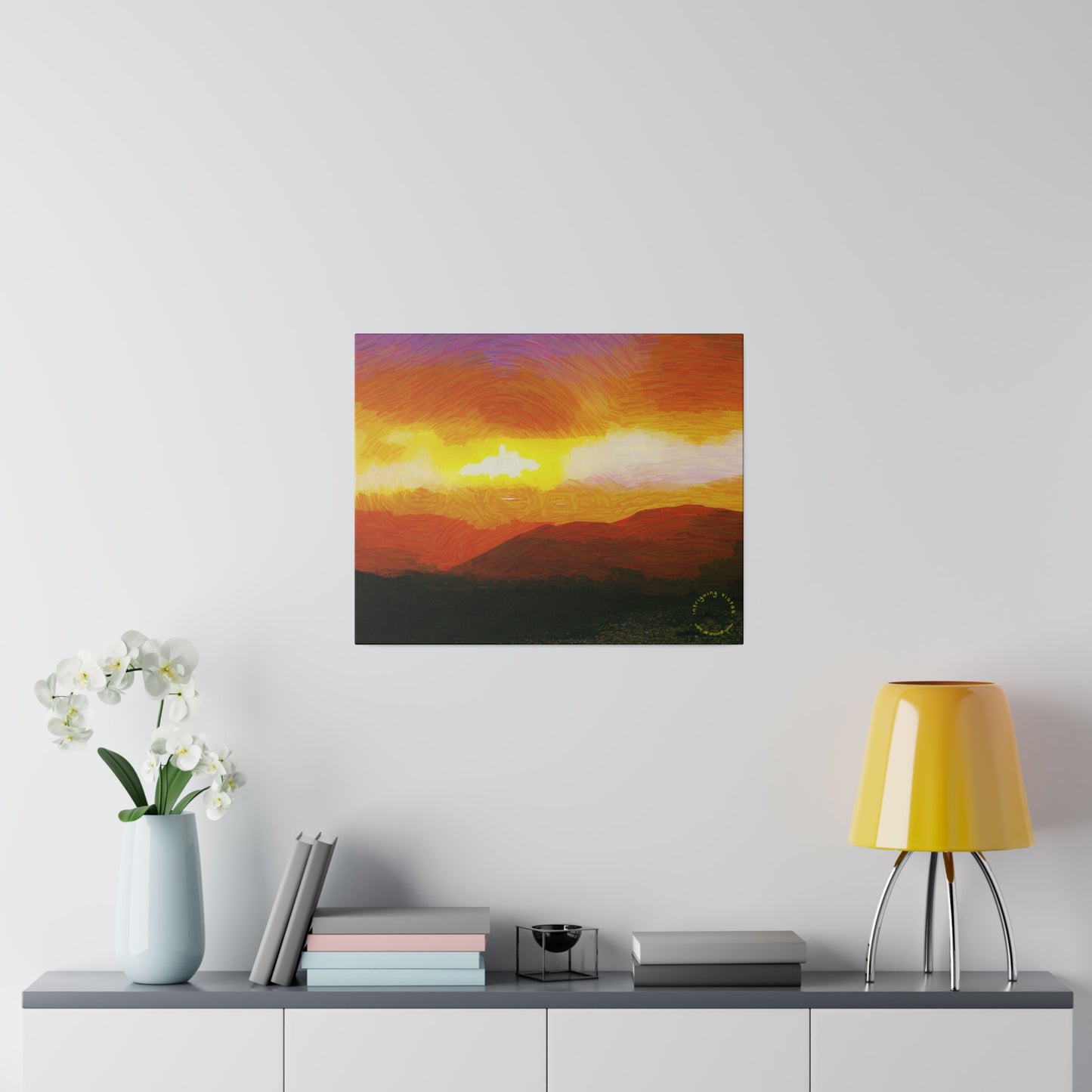 Intriguing Vistas™ Sunset Series Matte Canvas Print in 12 Landscape Sizes!!