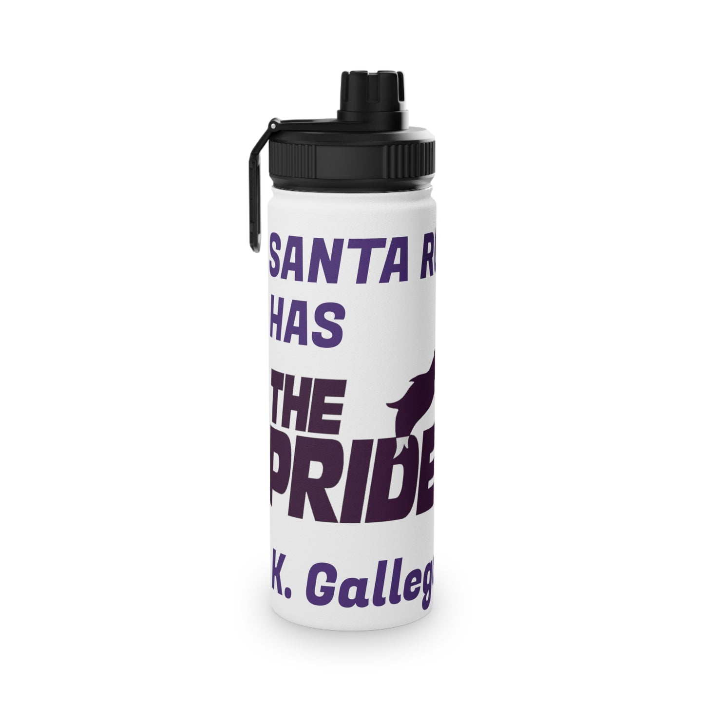 Santa Rosa Stainless Steel Water Bottle, Sports Lid