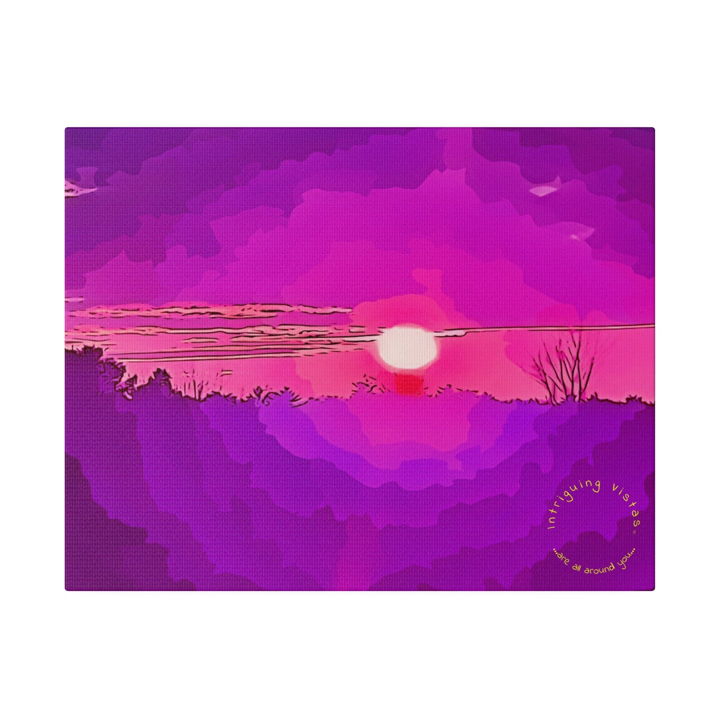 Intriguing Vistas™ Sunset Series Matte Canvas Print in 12 Horizontal Sizes!!