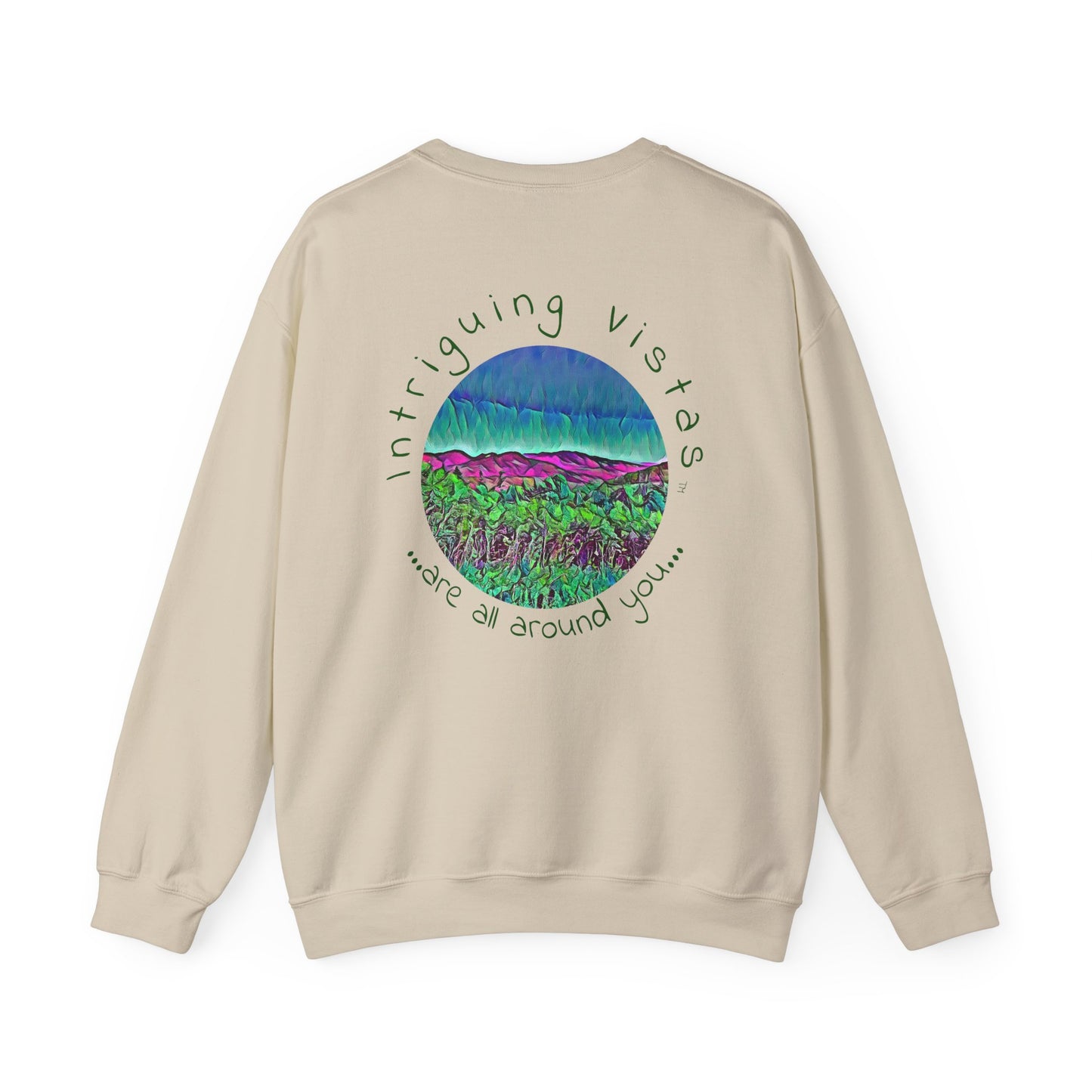 Gildan 18000 Unisex Adult Heavy Blend Crewneck Sweatshirt part of the Scenery Series from Intriguing Vistas