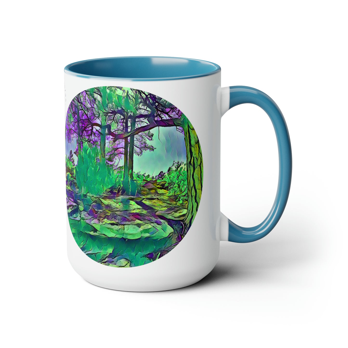 Intriguing Vistas™ Scenery Series Two-Tone Coffee Mugs, 15oz