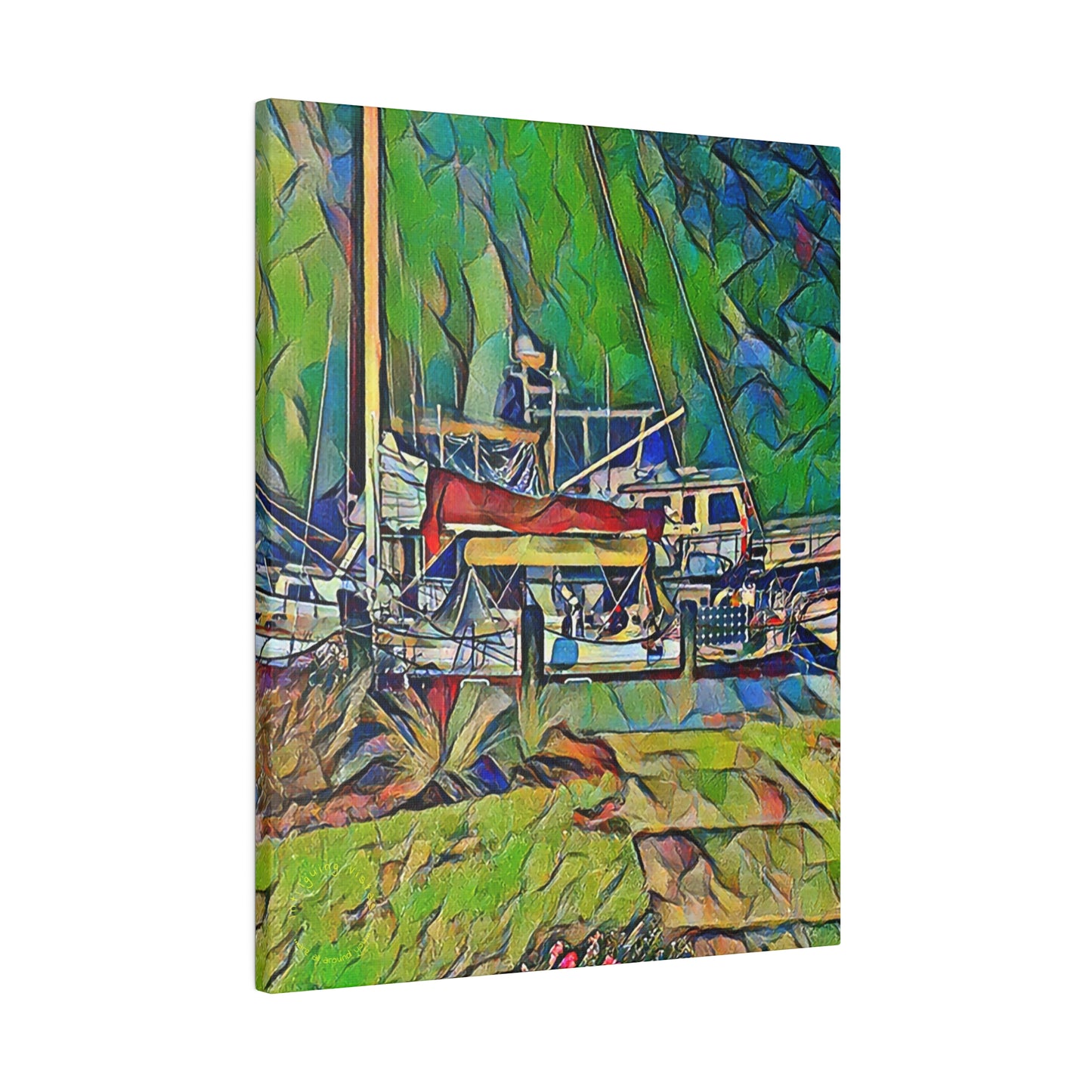 Intriguing Vistas™ Nautical Series Matte Canvas Print in 12 Portrait Sizes!!