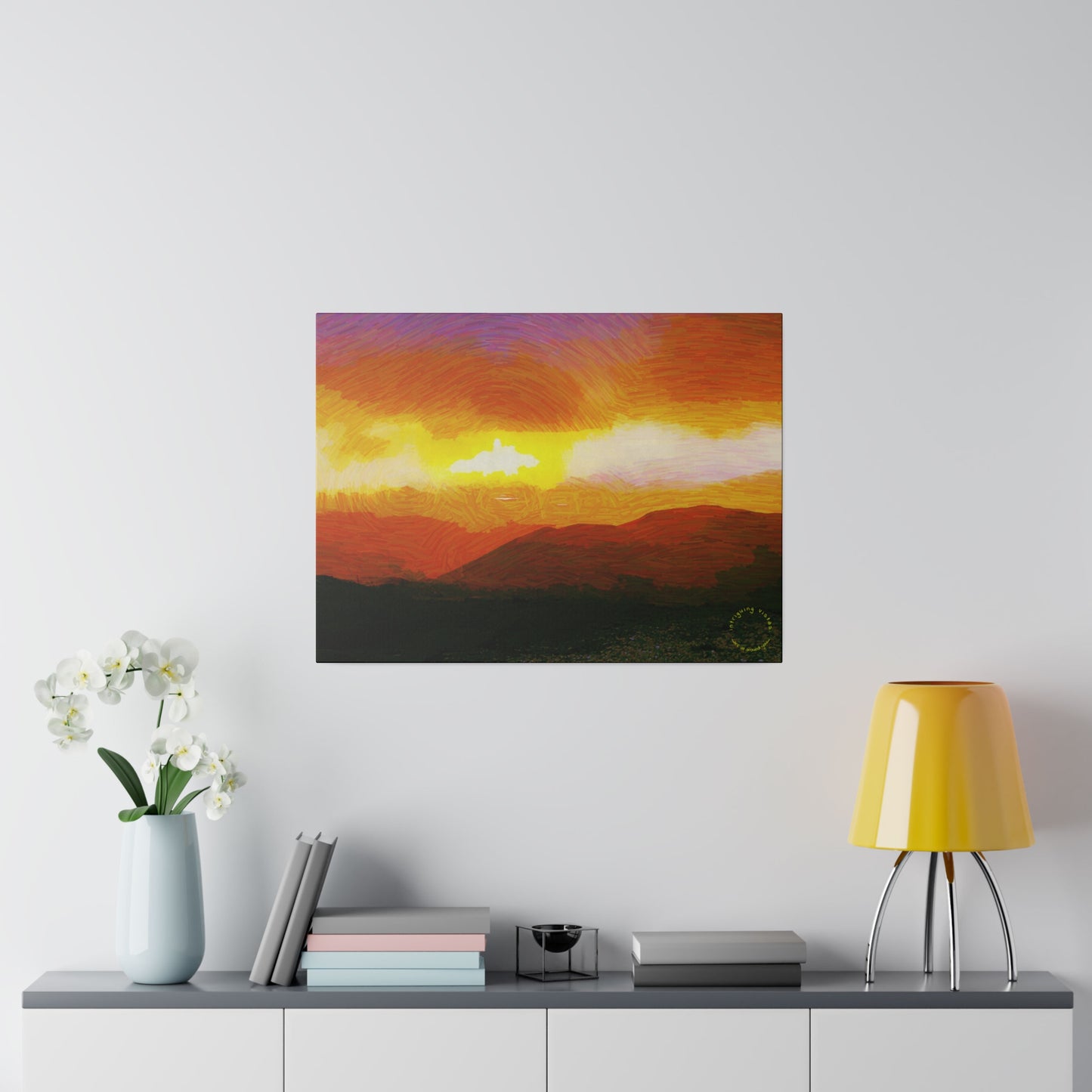 Intriguing Vistas™ Sunset Series Matte Canvas Print in 12 Landscape Sizes!!