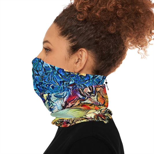 Custom Unisex Adult Winter Neck Gaiter With Drawstring From The Night Sky Series At Intriguing Vistas