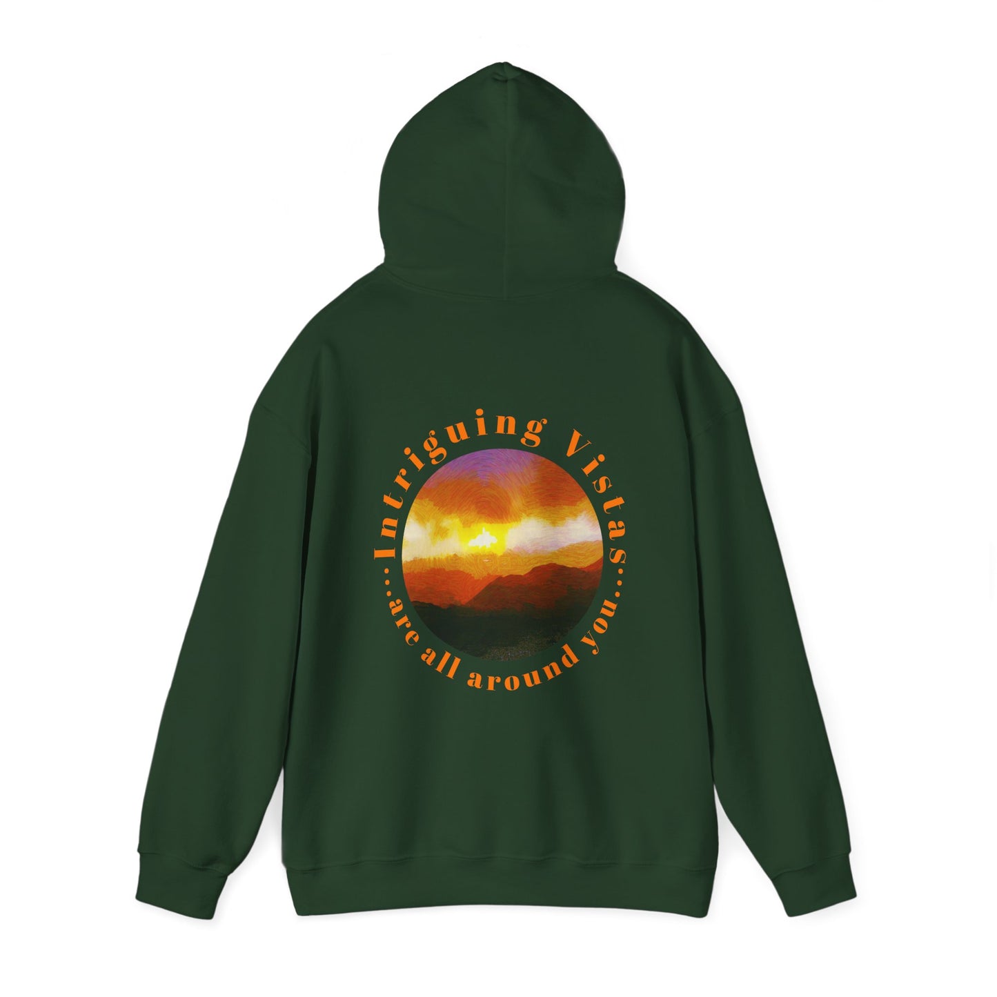 Gildan 18500 Unisex Adult Heavy Blend Crewneck Hooded Sweatshirt from the Sunset Series at Intriguing Vistas