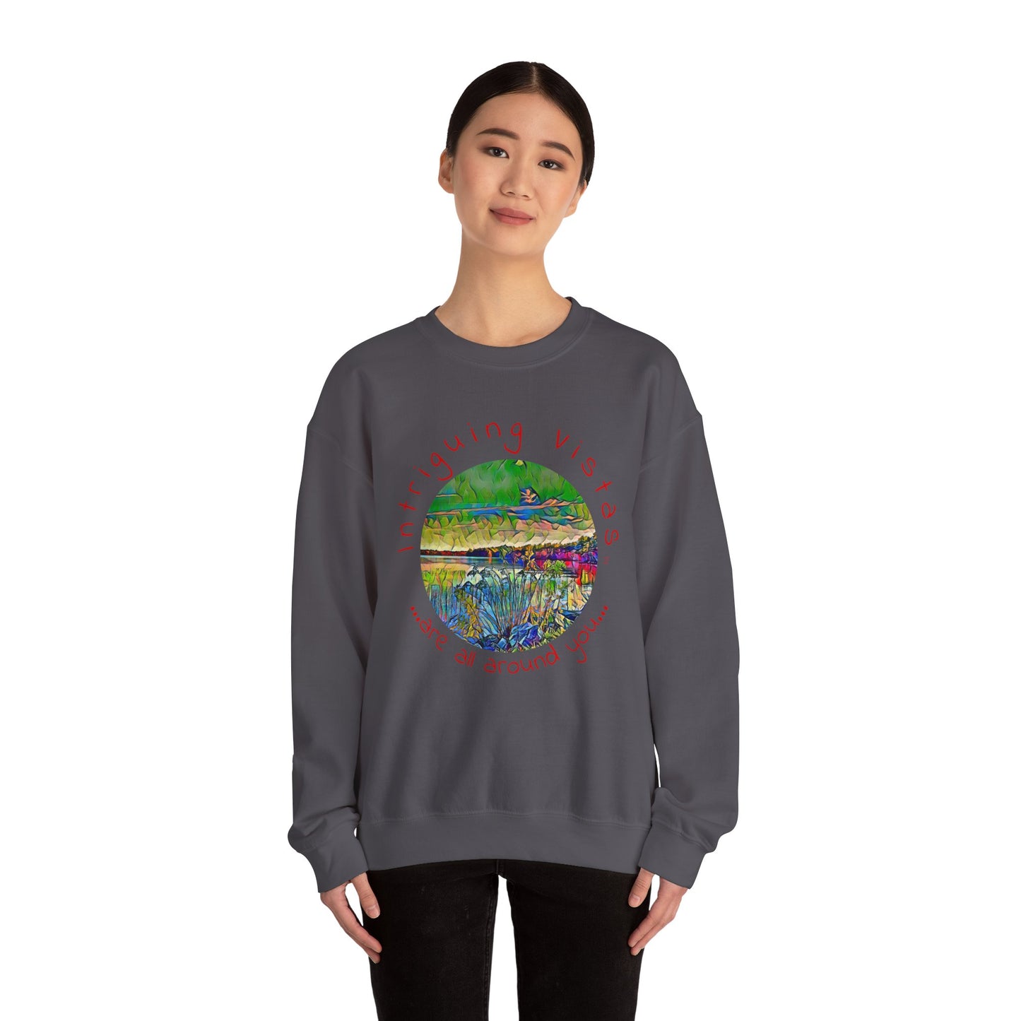 Gildan 18000 Unisex Adult Heavy Blend Crewneck Sweatshirt from the Scenery Series at Intriguing Vistas