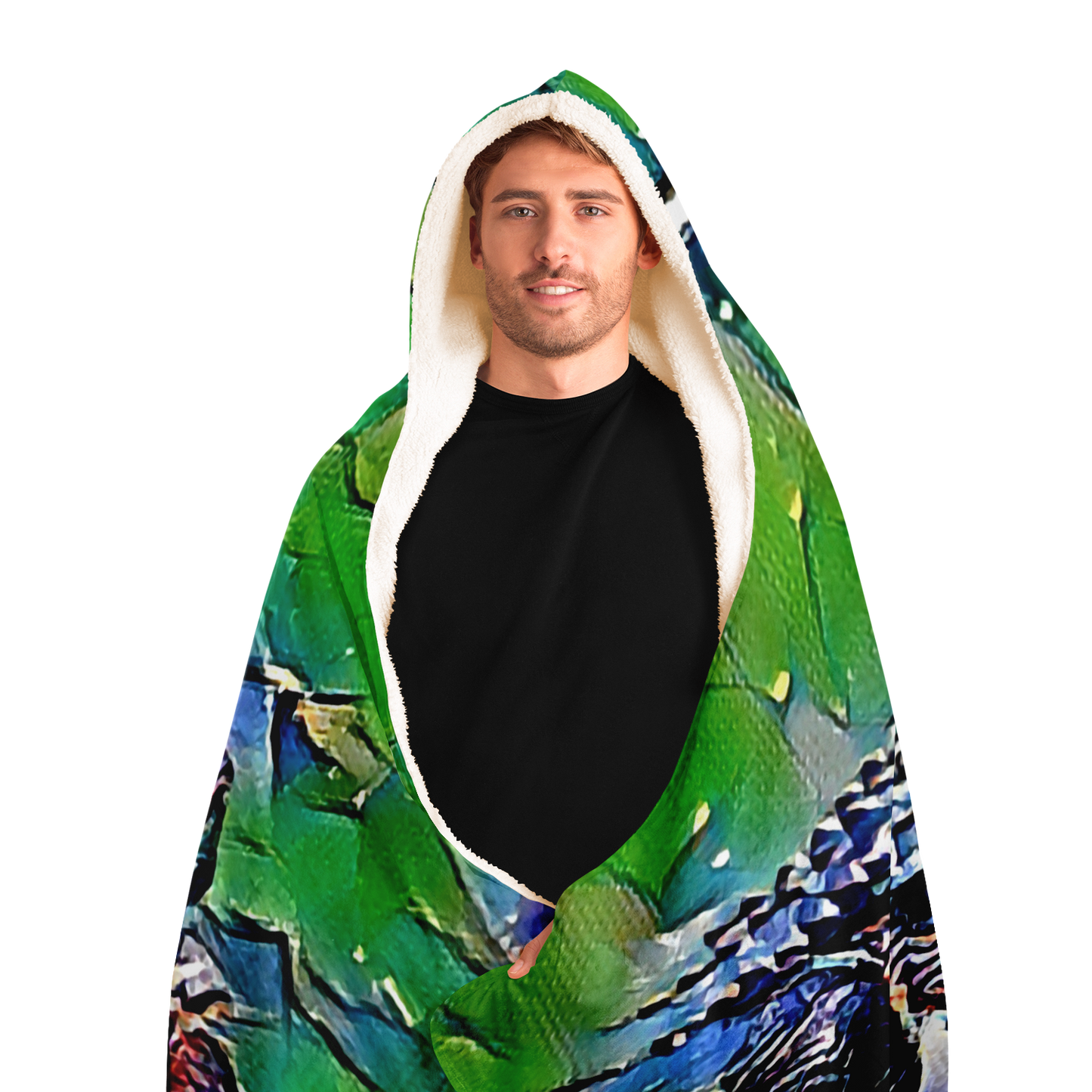 Intriguing Vistas Wildlife Series Hooded Blanket