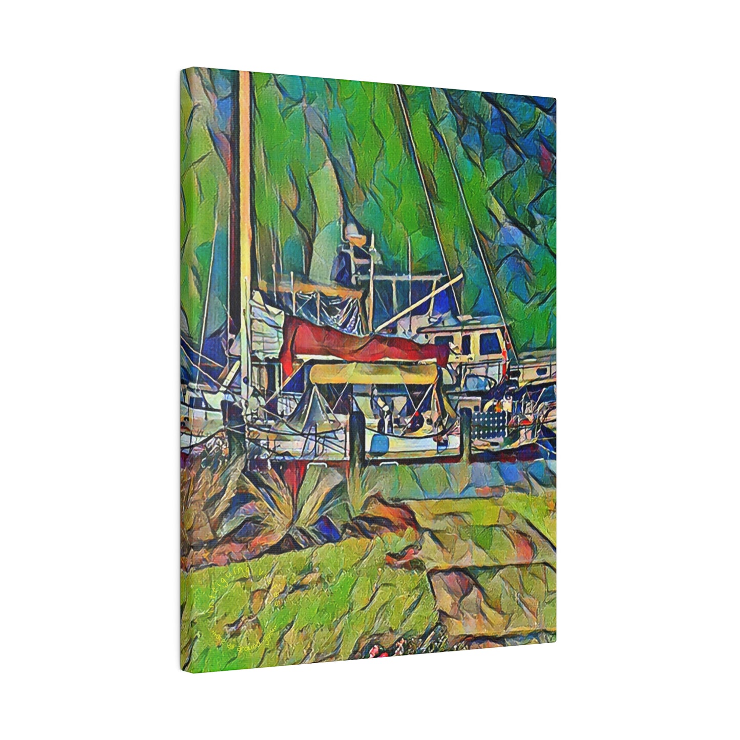 Intriguing Vistas™ Nautical Series Matte Canvas Print in 12 Portrait Sizes!!