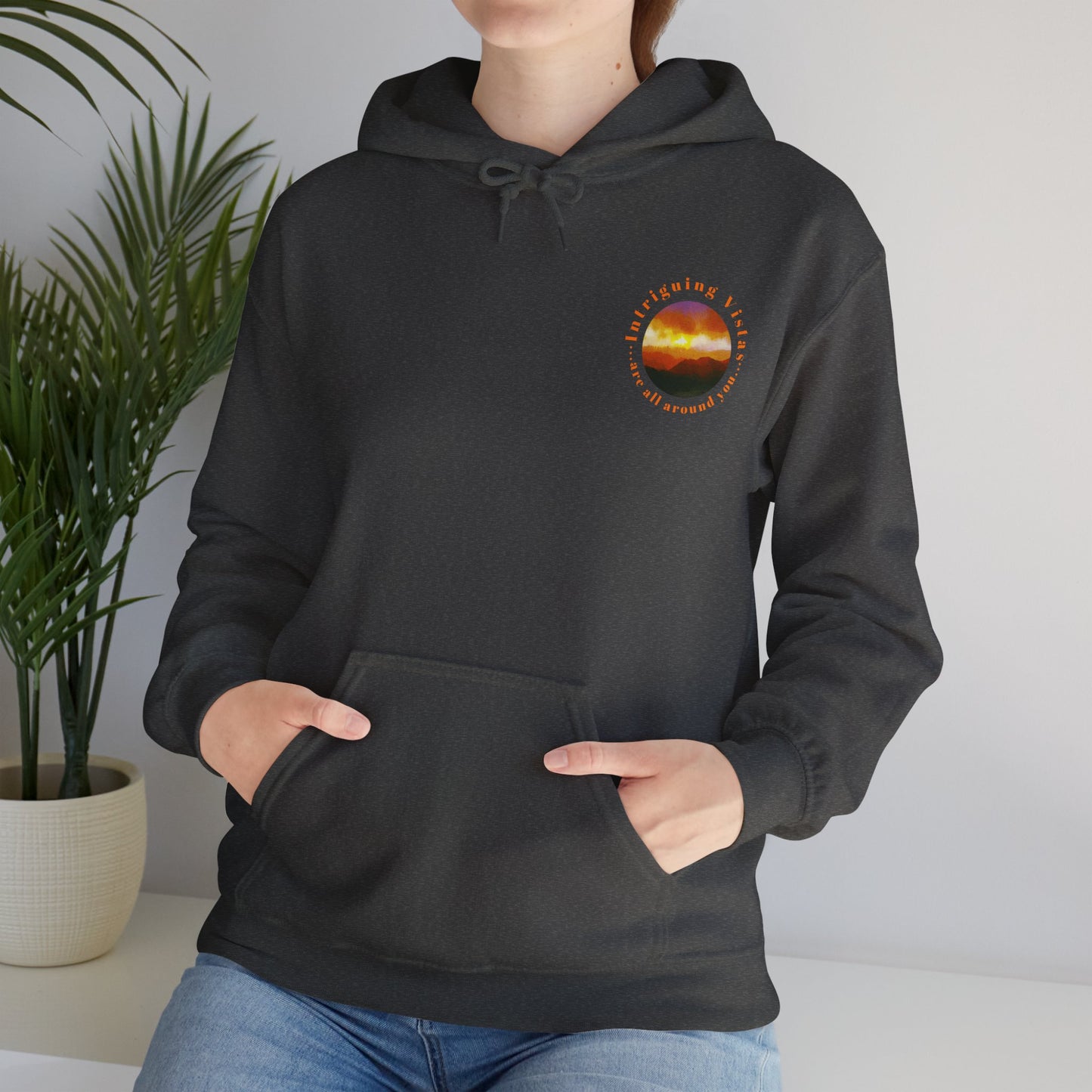 Gildan 18500 Unisex Adult Heavy Blend Crewneck Hooded Sweatshirt from the Sunset Series at Intriguing Vistas