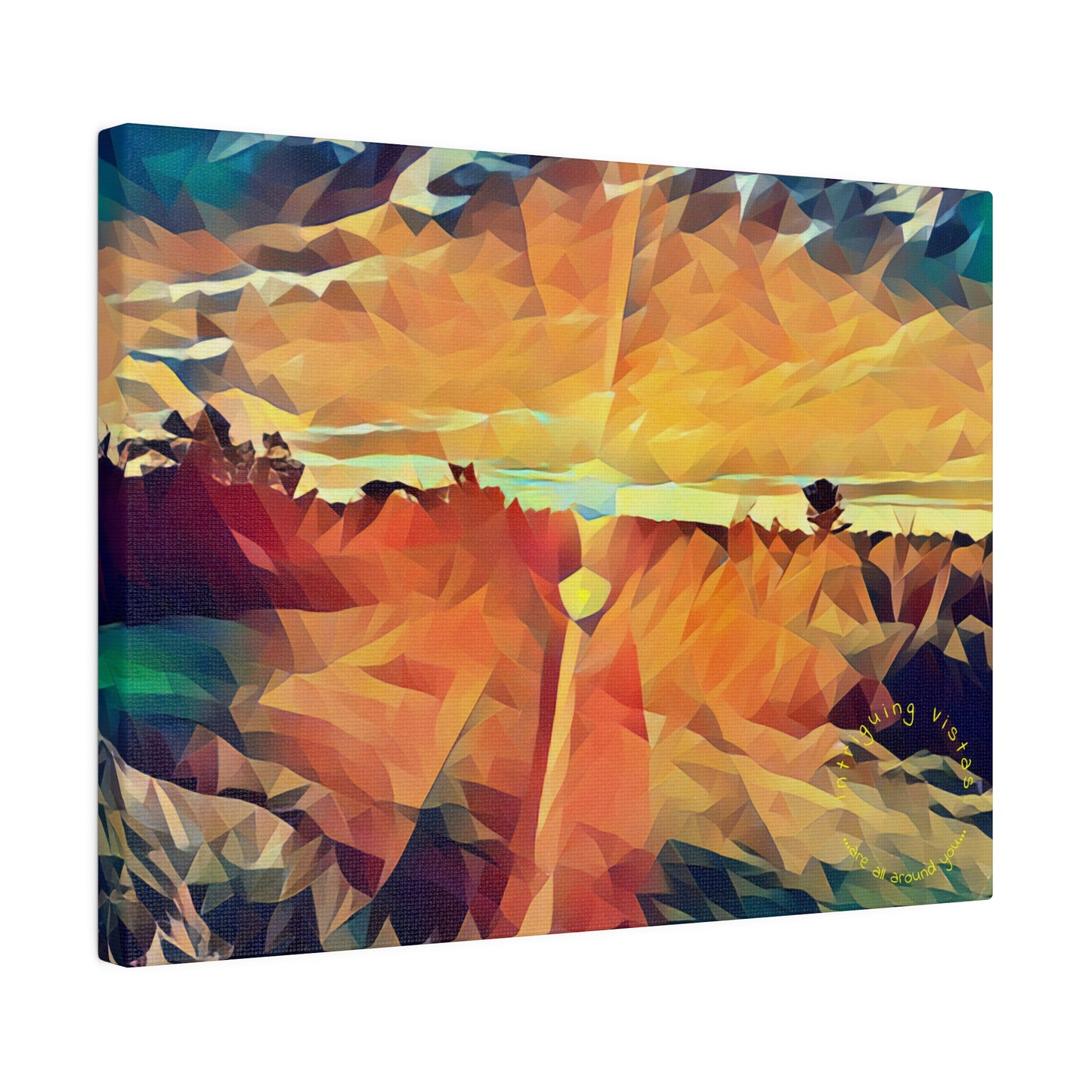 Intriguing Vistas™ Sunset Series Matte Canvas Print in 12 Horizontal Sizes!!