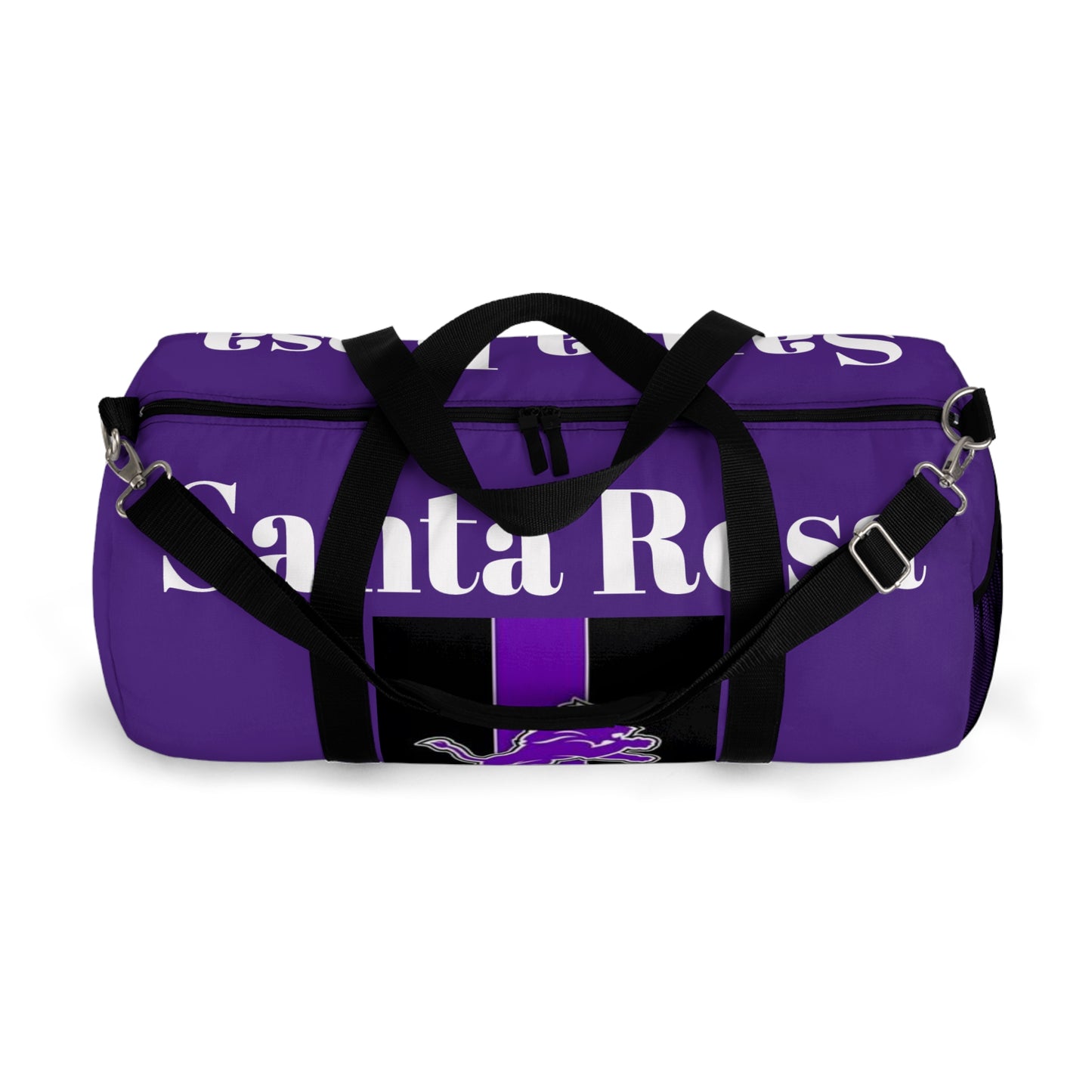 Santa Rosa Duffel Bag Purple w/ Jumping Lion/Zia