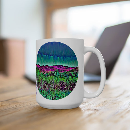 Custom Designed Ceramic Mug Available in Two Sizes From The Scenery Series at Intriguing Vistas