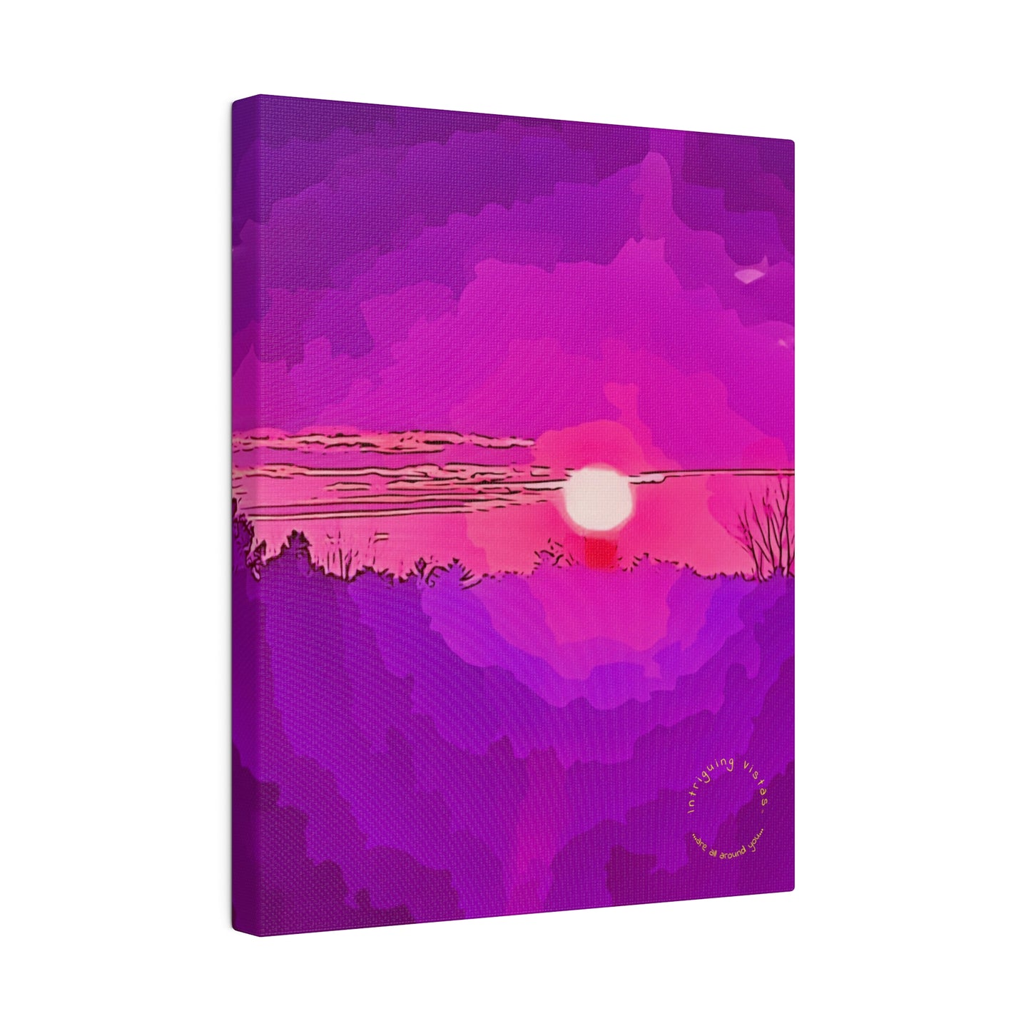 Intriguing Vistas™ Sunset Series Matte Canvas Print in 12 Vertical Sizes!!