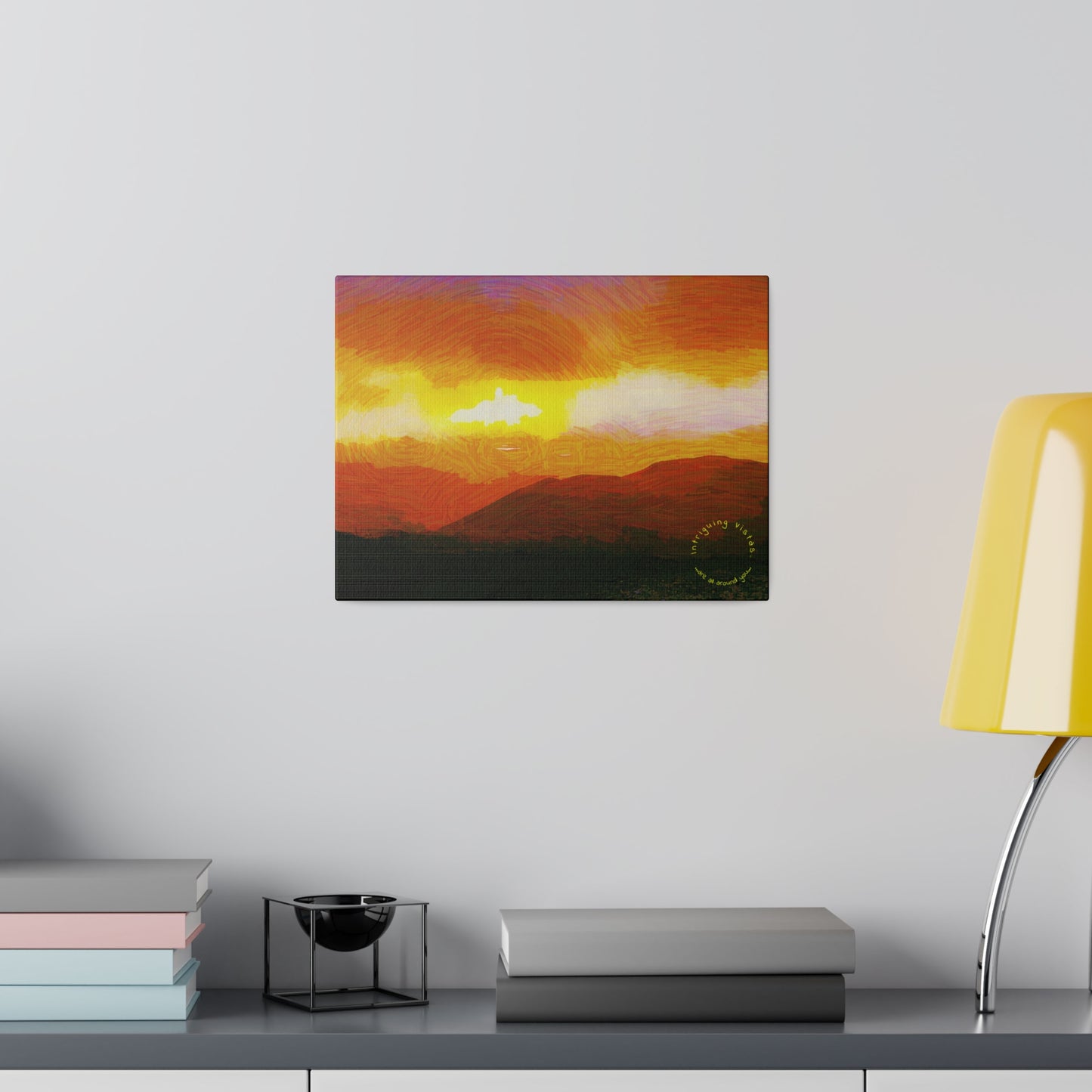 Intriguing Vistas™ Sunset Series Matte Canvas Print in 12 Landscape Sizes!!