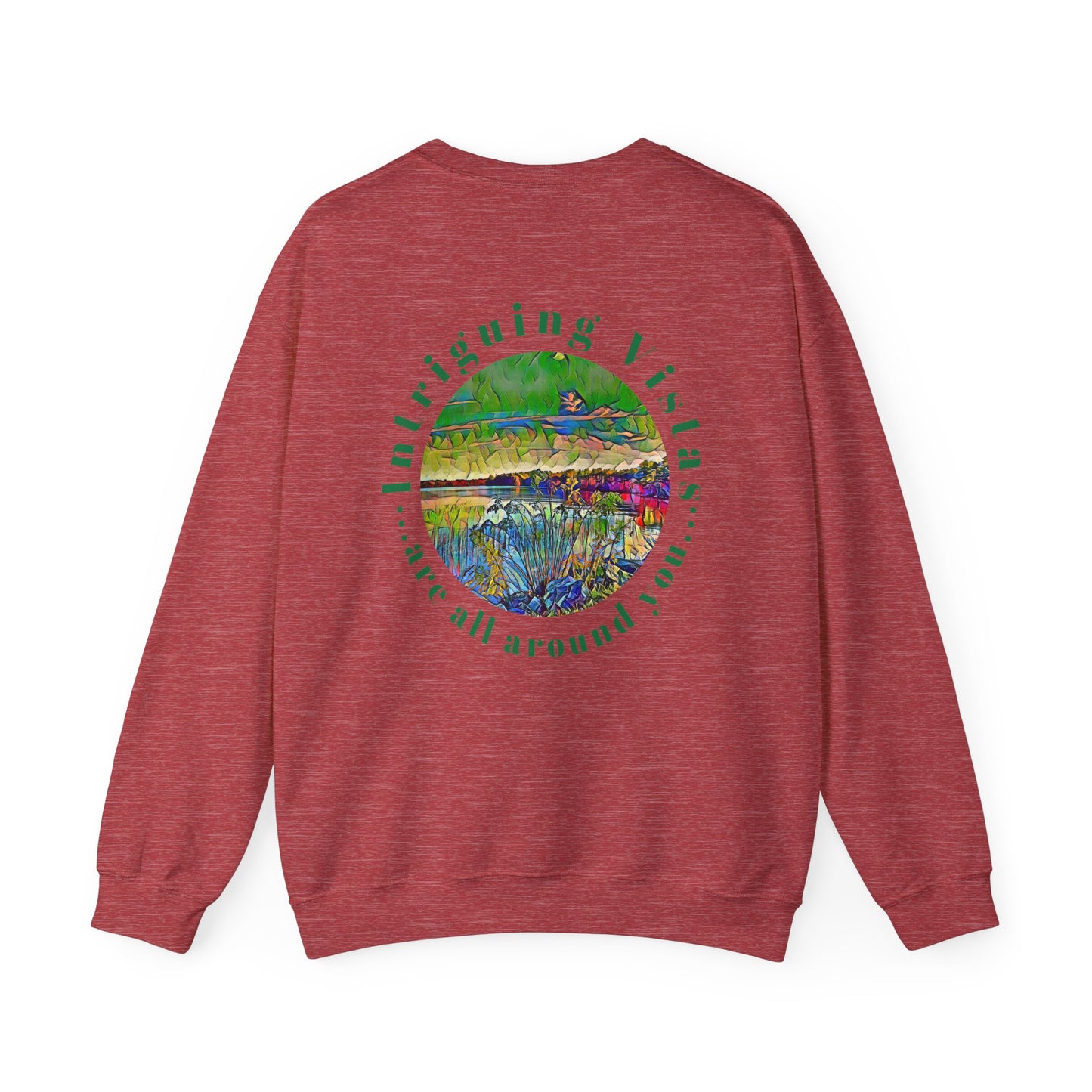 Gildan 18000 Unisex Adult Heavy Blend Crewneck Sweatshirt Available in Multiple Colors from the Scenery Series at Intriguing Vistas