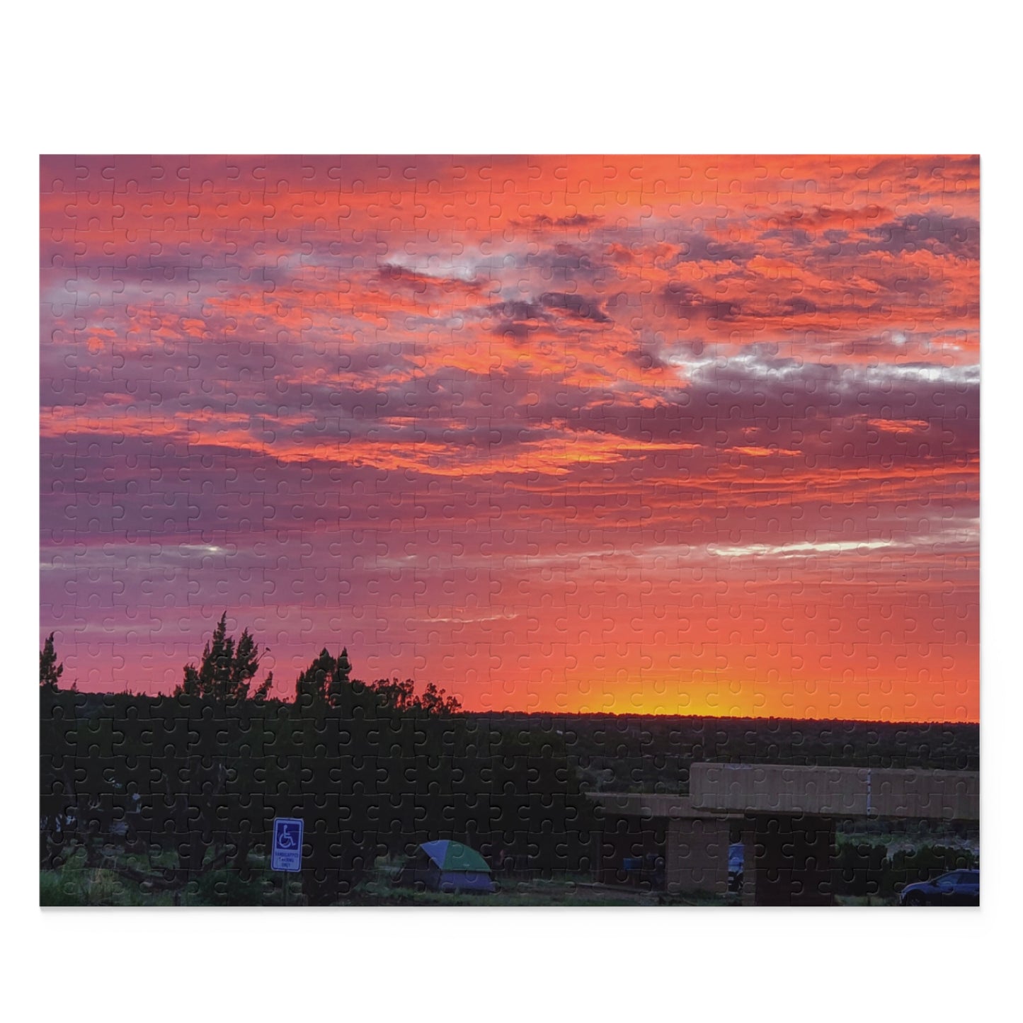 Custom Jigsaw Puzzle Available in Three Sizes from the Sunset Series at Intriguing Vistas