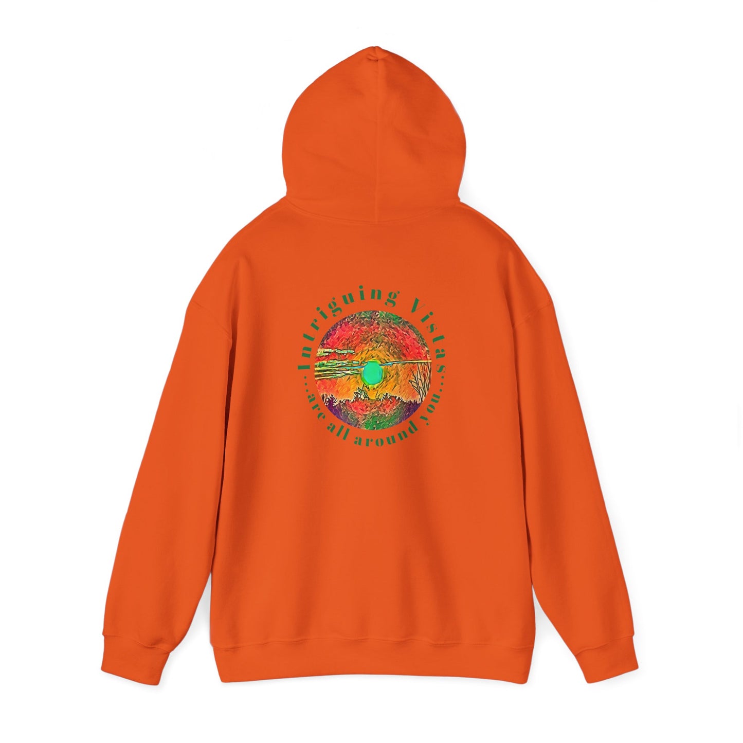 Gildan 18500 Unisex Adult Heavy Blend Crewneck Hooded Sweatshirt from the Sunset Series at Intriguing Vistas