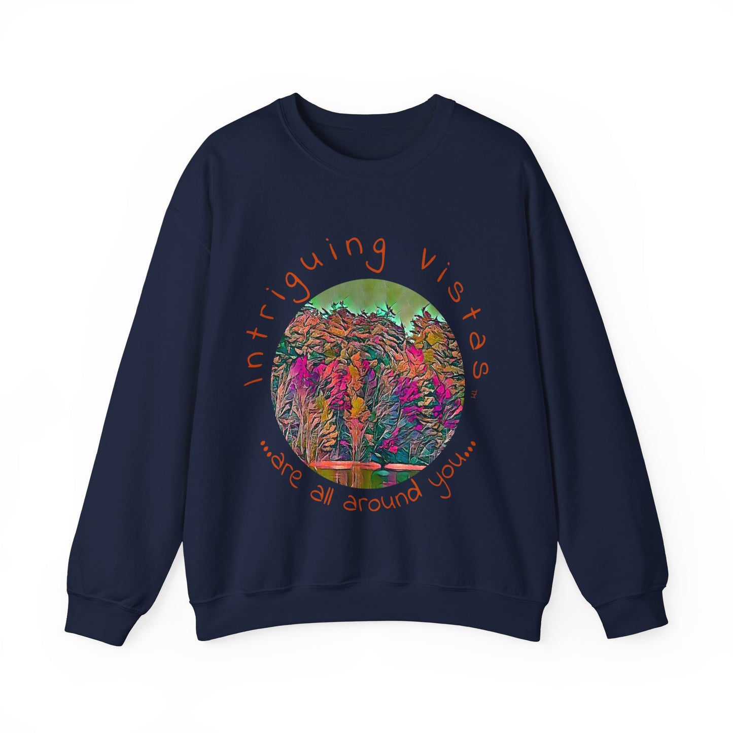 Intriguing Vistas™ Scenery Series Unisex Heavy Blend™ Crewneck Sweatshirt in 7 colors!