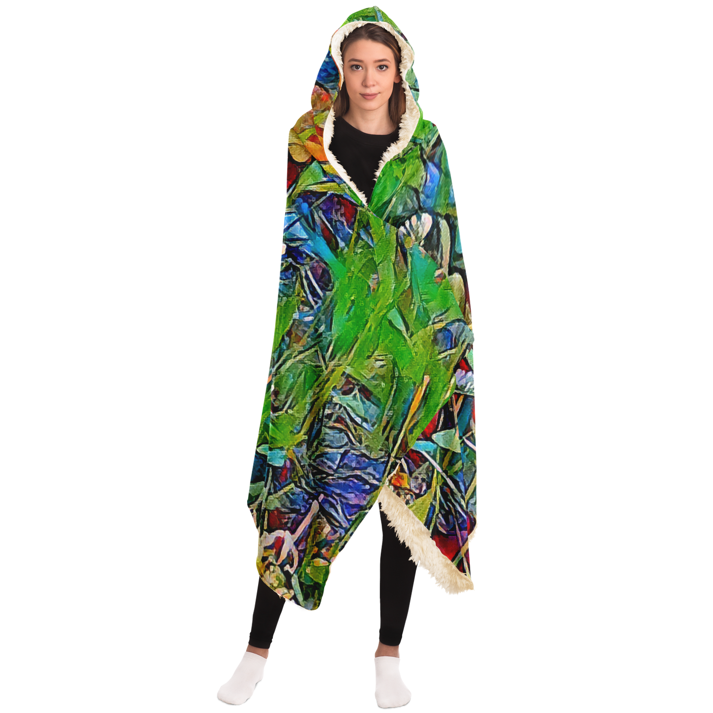 Intriguing Vistas Wildlife Series Hooded Blanket