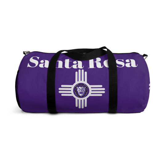 Santa Rosa Duffel Bag Purple / White Zia, Lion Head